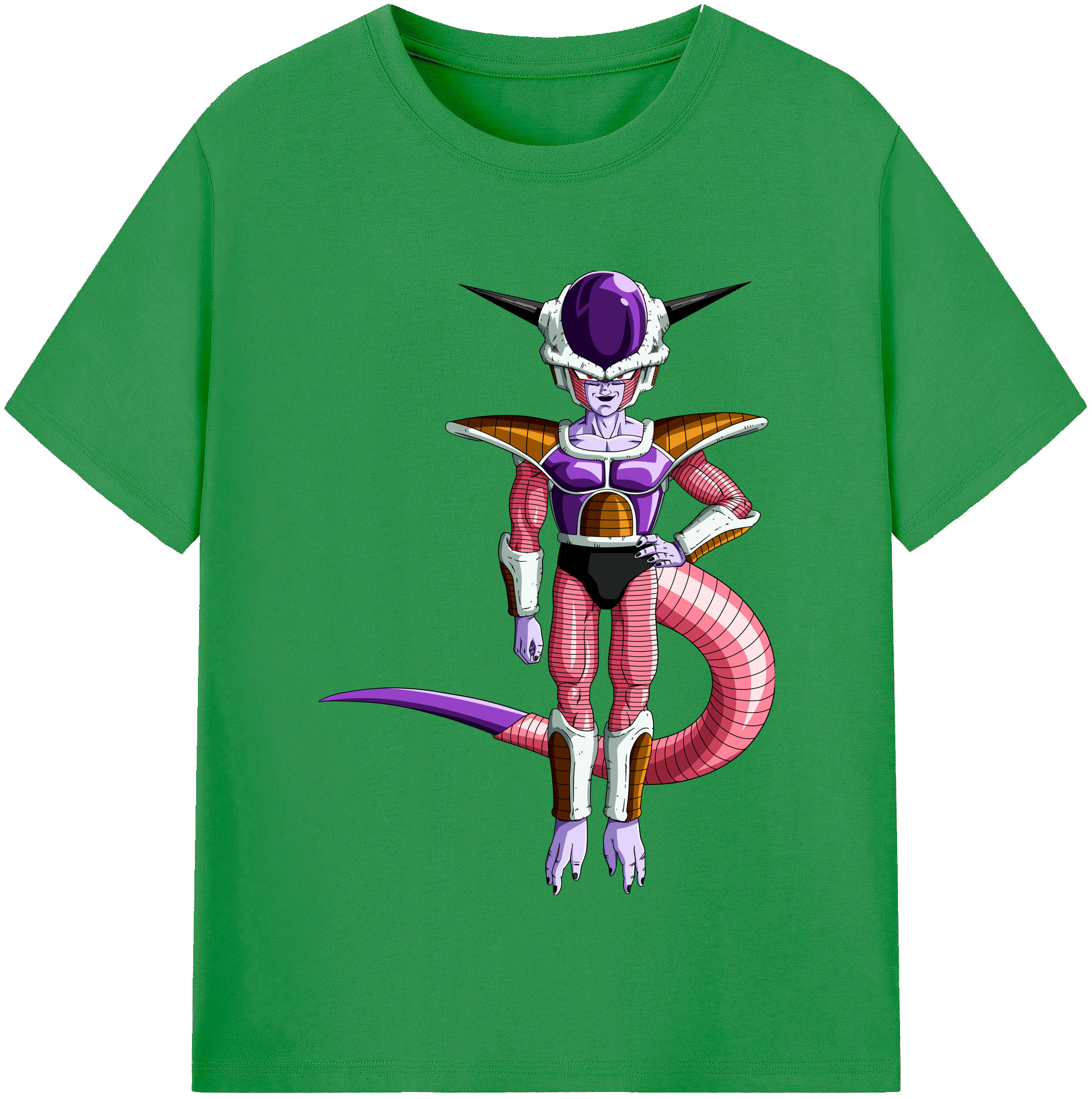 （画像用） ドラゴンボール フリーザ DRAGON BALL Frieza レディースカジュアルプリントTシャツ（綿100％）