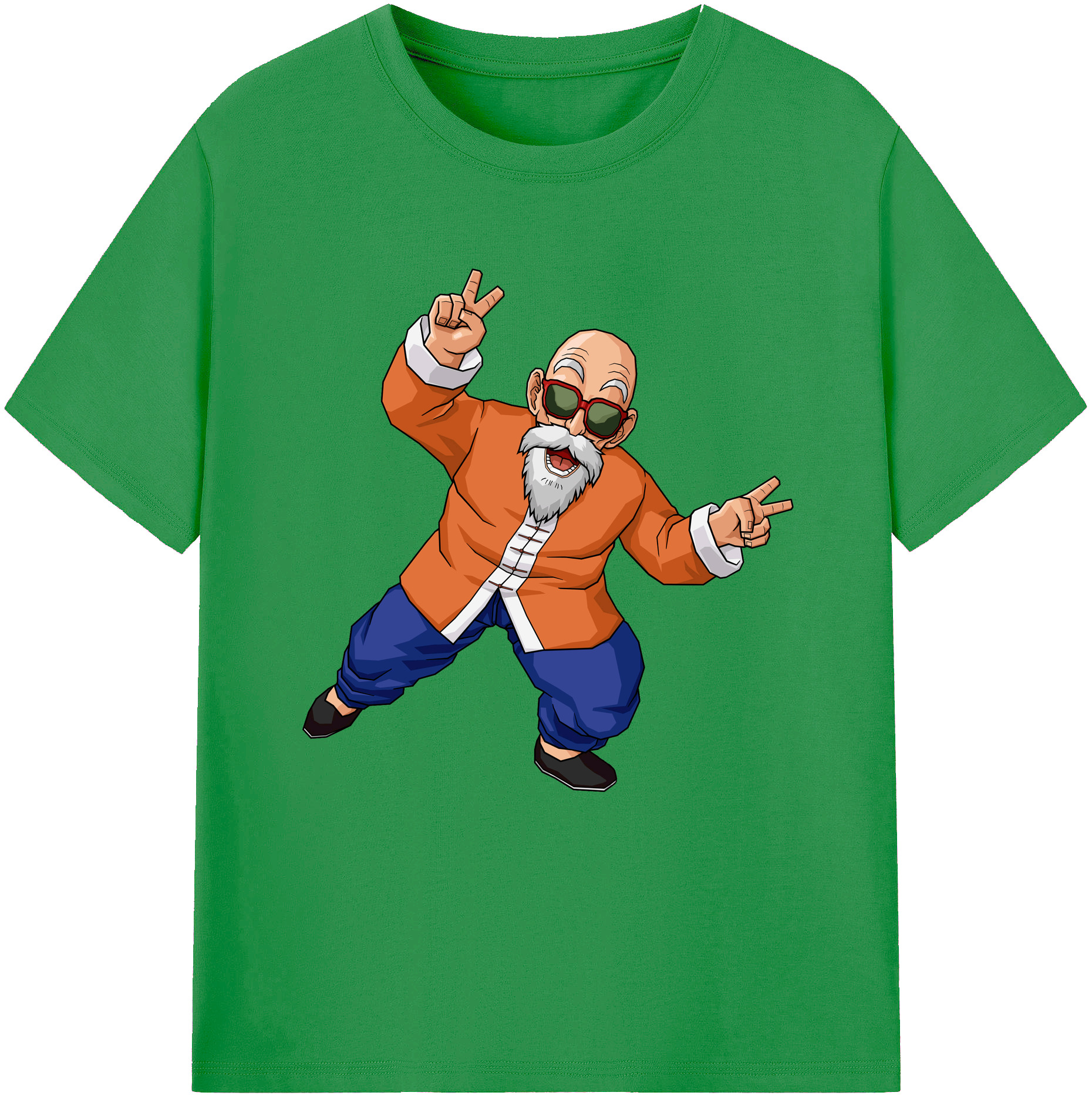 （画像用） ドラゴンボール 亀仙人（かめせんにん） DRAGON BALL Master Roshi Kame Sennin レディースカジュアルプリントTシャツ（綿100％）