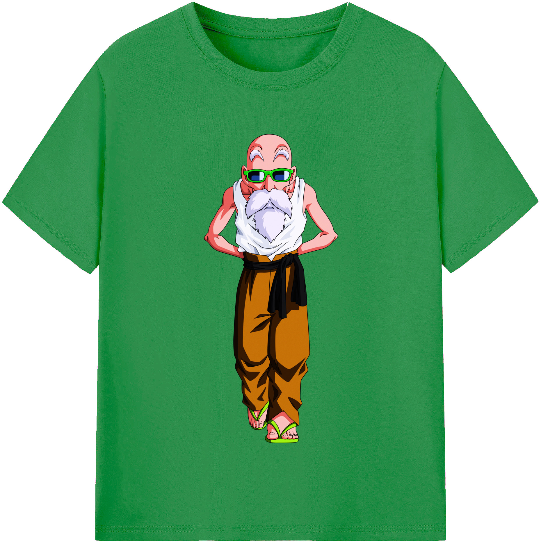 （画像用） ドラゴンボール 亀仙人（かめせんにん） DRAGON BALL Master Roshi Kame Sennin レディースカジュアルプリントTシャツ（綿100％）