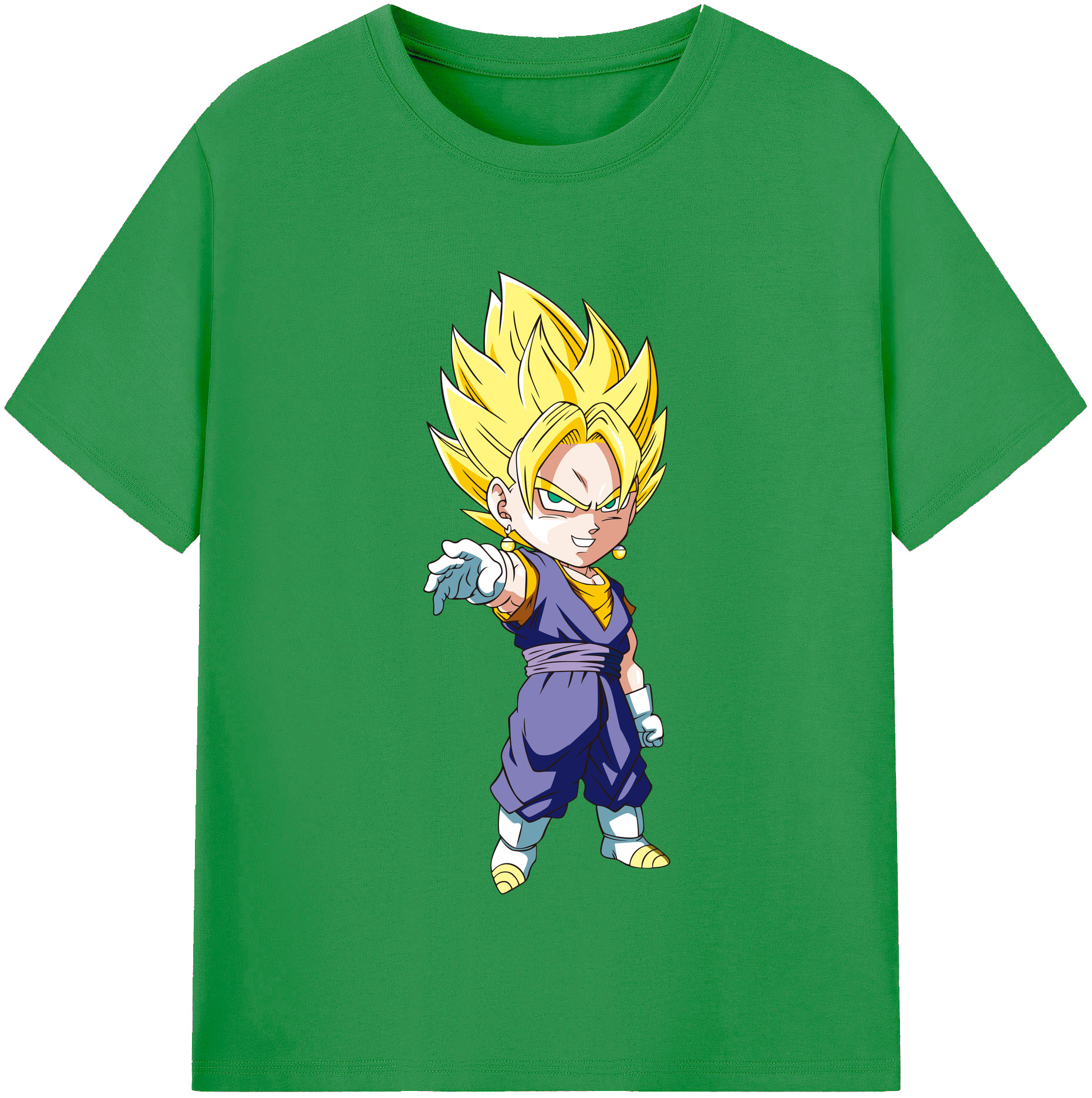 （画像用） ドラゴンボール ベジット DRAGON BALL Vegetto レディースカジュアルプリントTシャツ（綿100％）