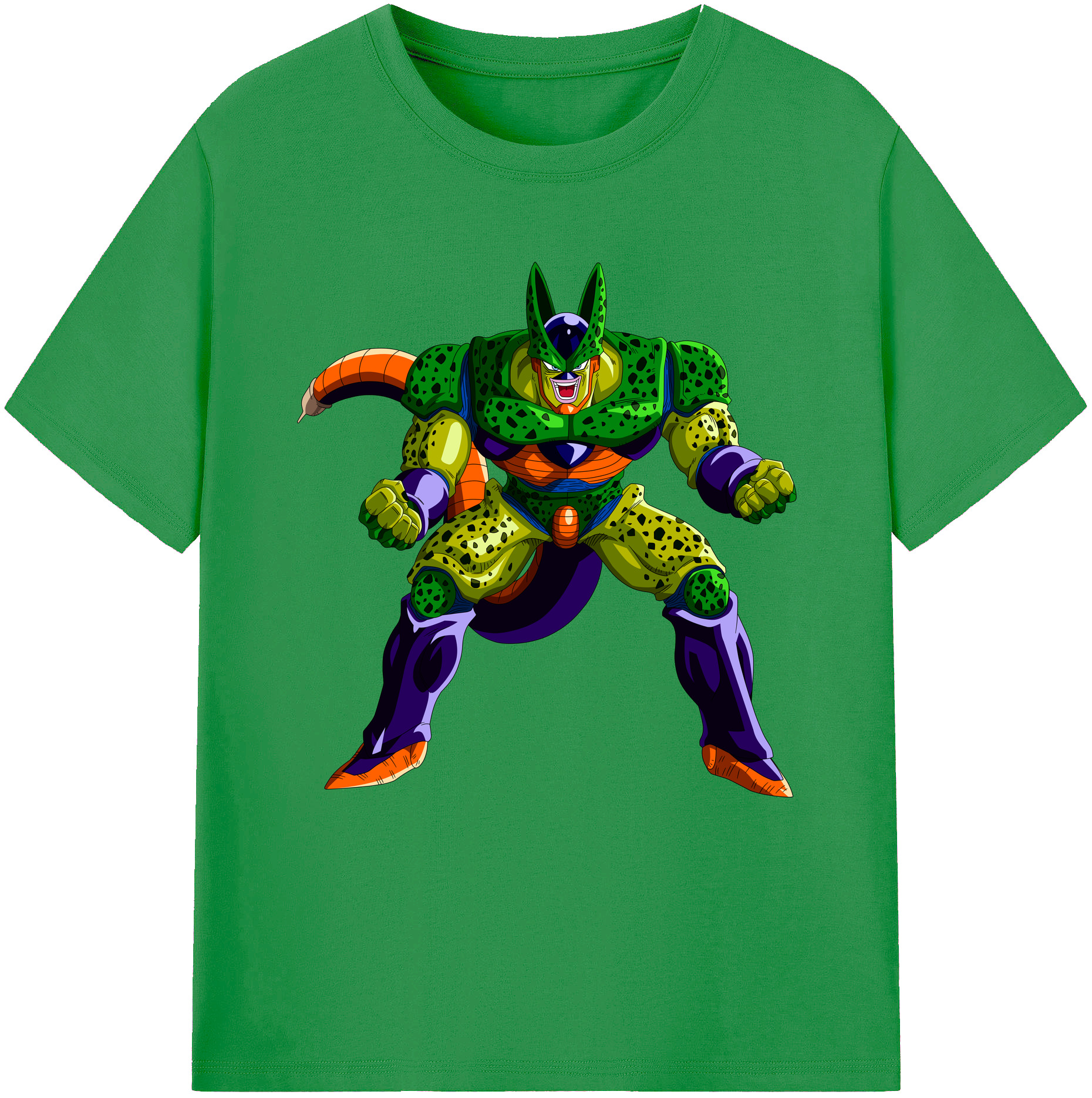 （画像用） ドラゴンボール セル DRAGON BALL Cell レディースカジュアルプリントTシャツ（綿100％）
