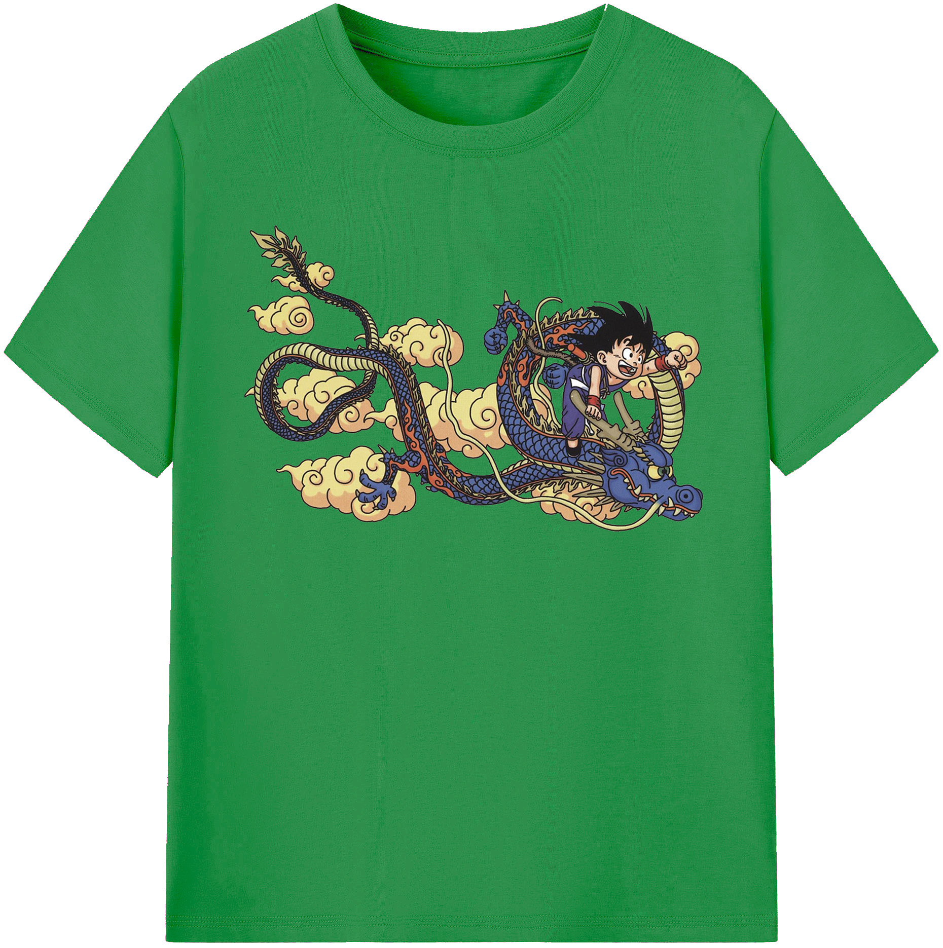（画像用） ドラゴンボール 神龍 シェンロン DRAGON BALL Shenron レディースカジュアルプリントTシャツ（綿100％）
