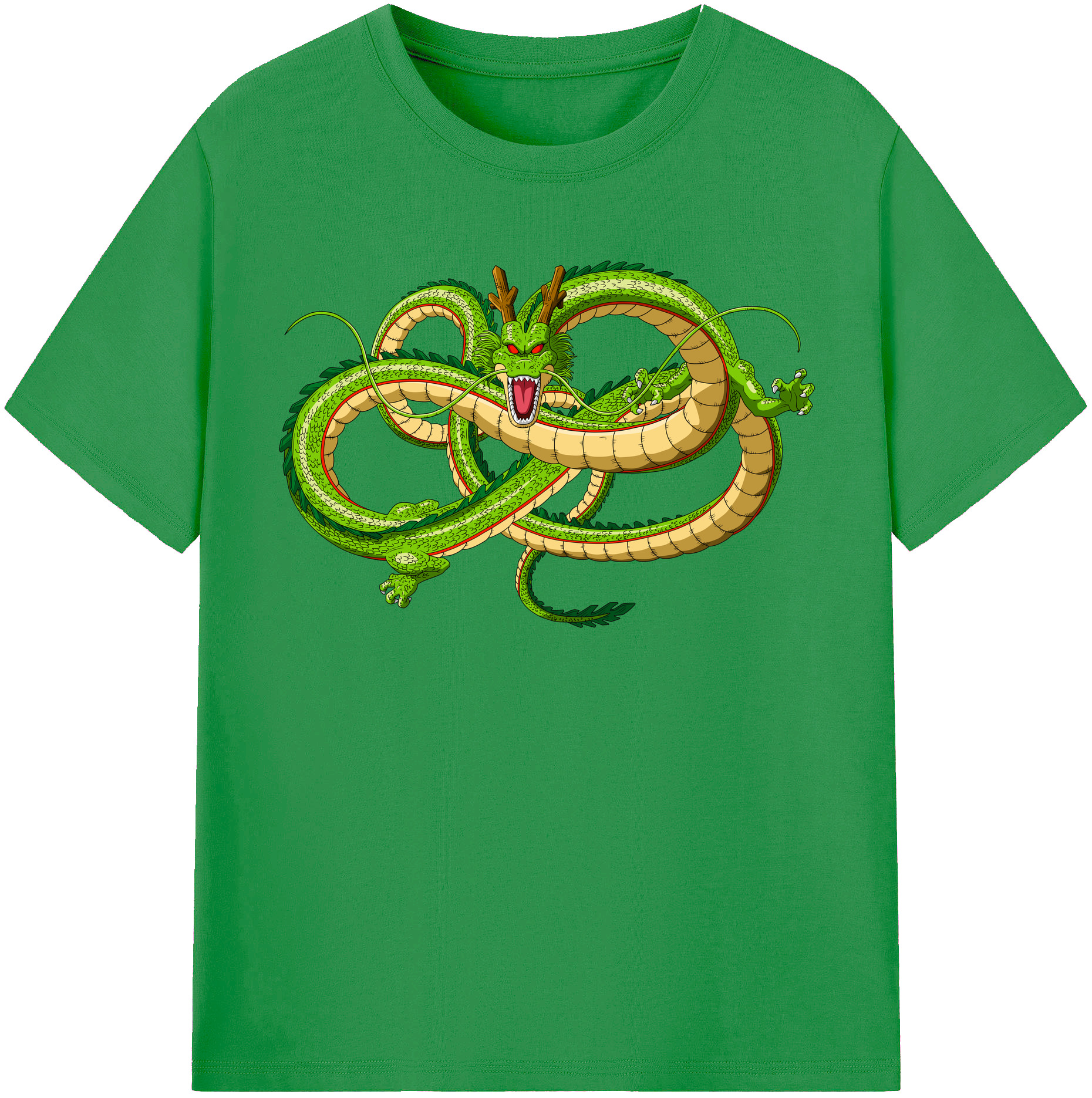 （画像用） ドラゴンボール 神龍 シェンロン DRAGON BALL Shenron レディースカジュアルプリントTシャツ（綿100％）