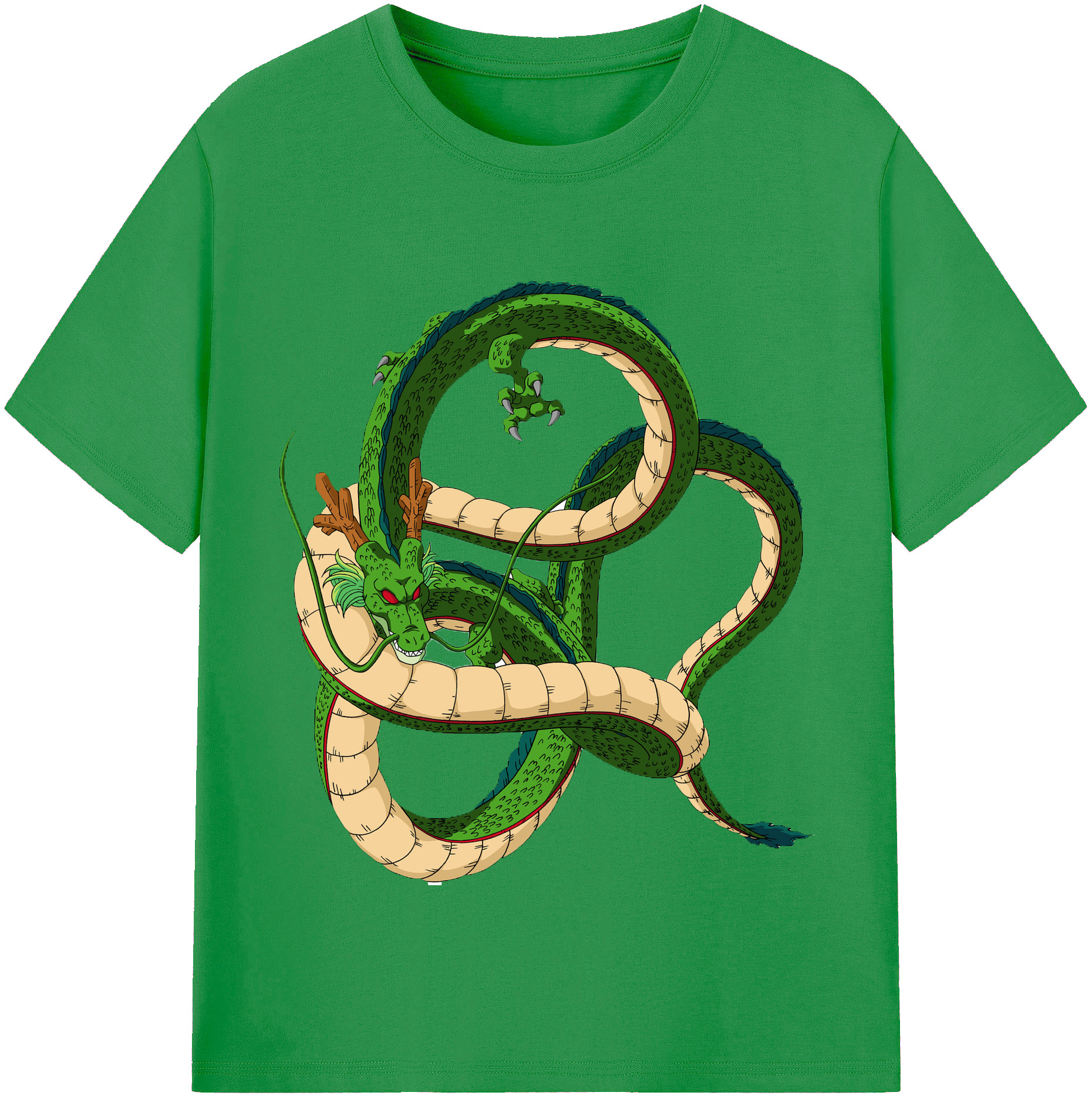（画像用） ドラゴンボール 神龍 シェンロン DRAGON BALL Shenron レディースカジュアルプリントTシャツ（綿100％）