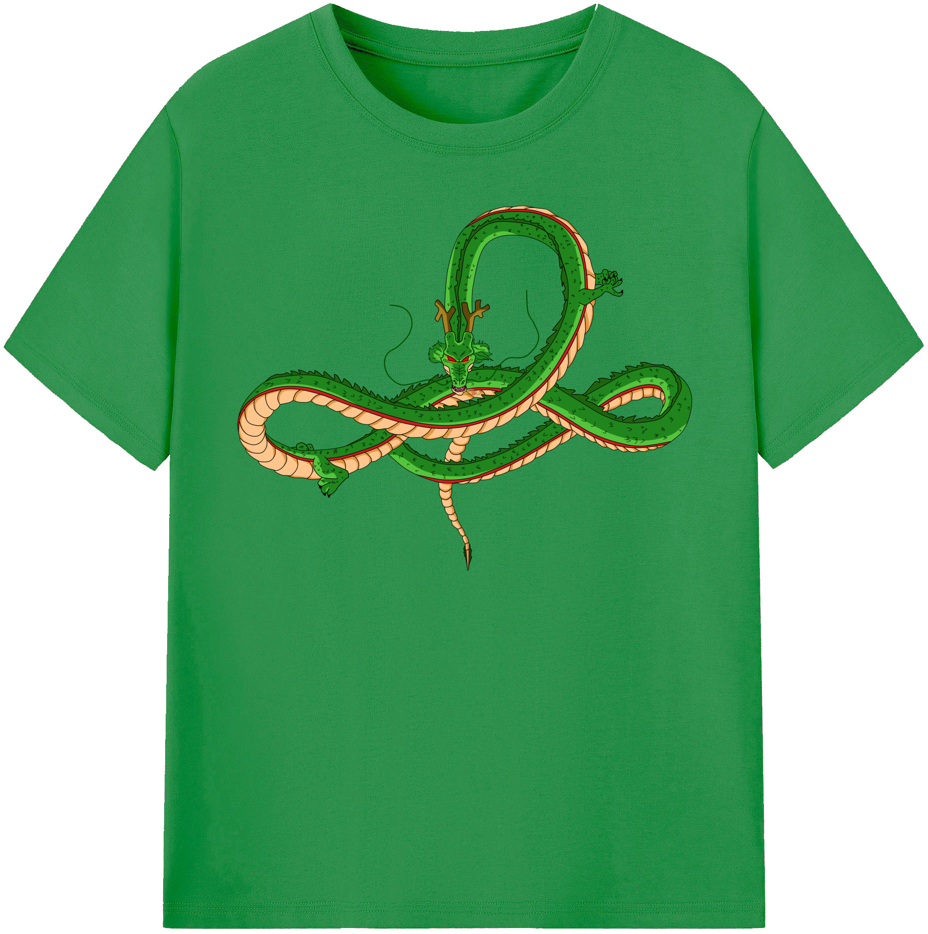 （画像用） ドラゴンボール 神龍 シェンロン DRAGON BALL Shenron レディースカジュアルプリントTシャツ（綿100％）