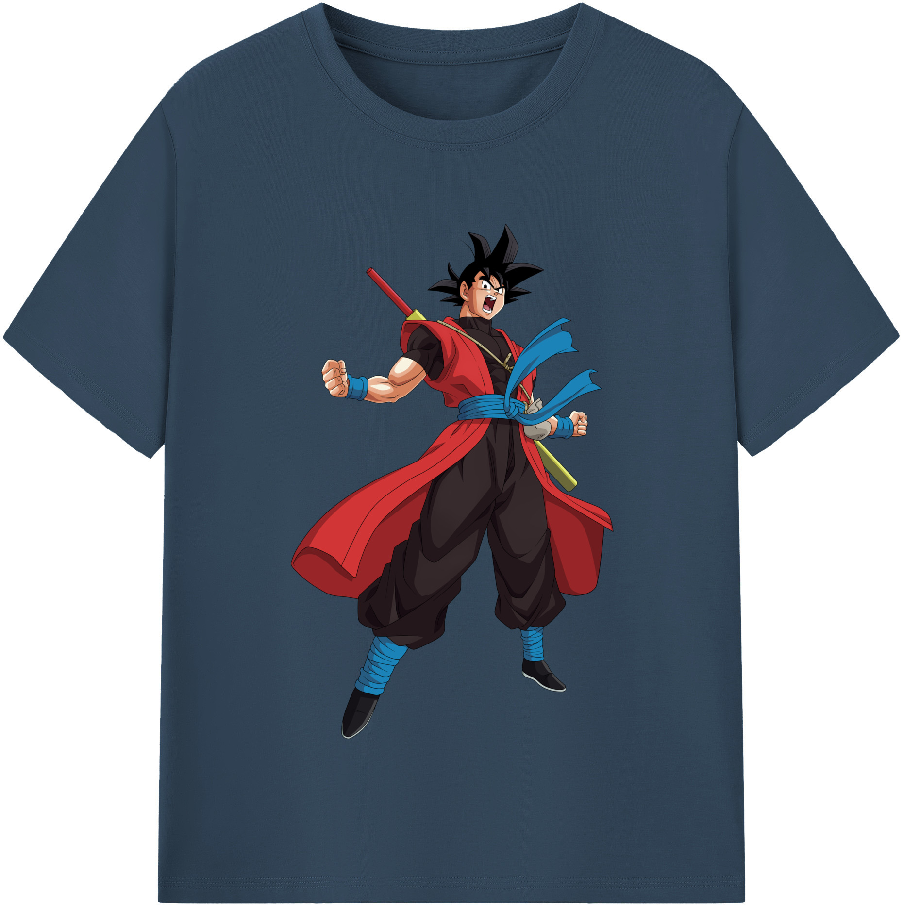 （画像用） ドラゴンボール 孫悟空（そん ごくう）Son Goku カカロット DRAGON BALL Kakarotto レディースカジュアルプリントTシャツ（綿100％）