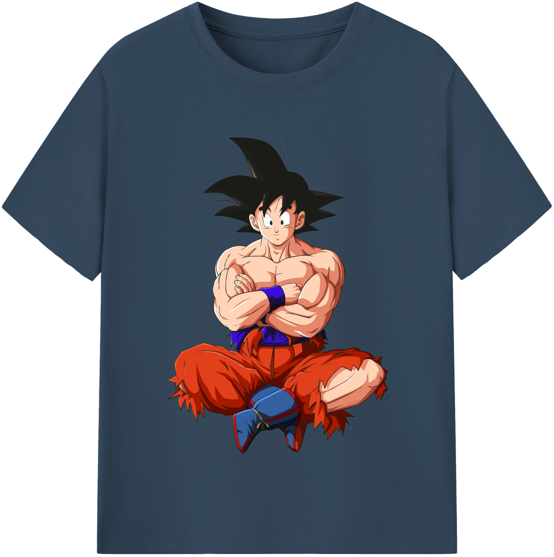 （画像用） ドラゴンボール 孫悟空（そん ごくう）Son Goku カカロット DRAGON BALL Kakarotto レディースカジュアルプリントTシャツ（綿100％）