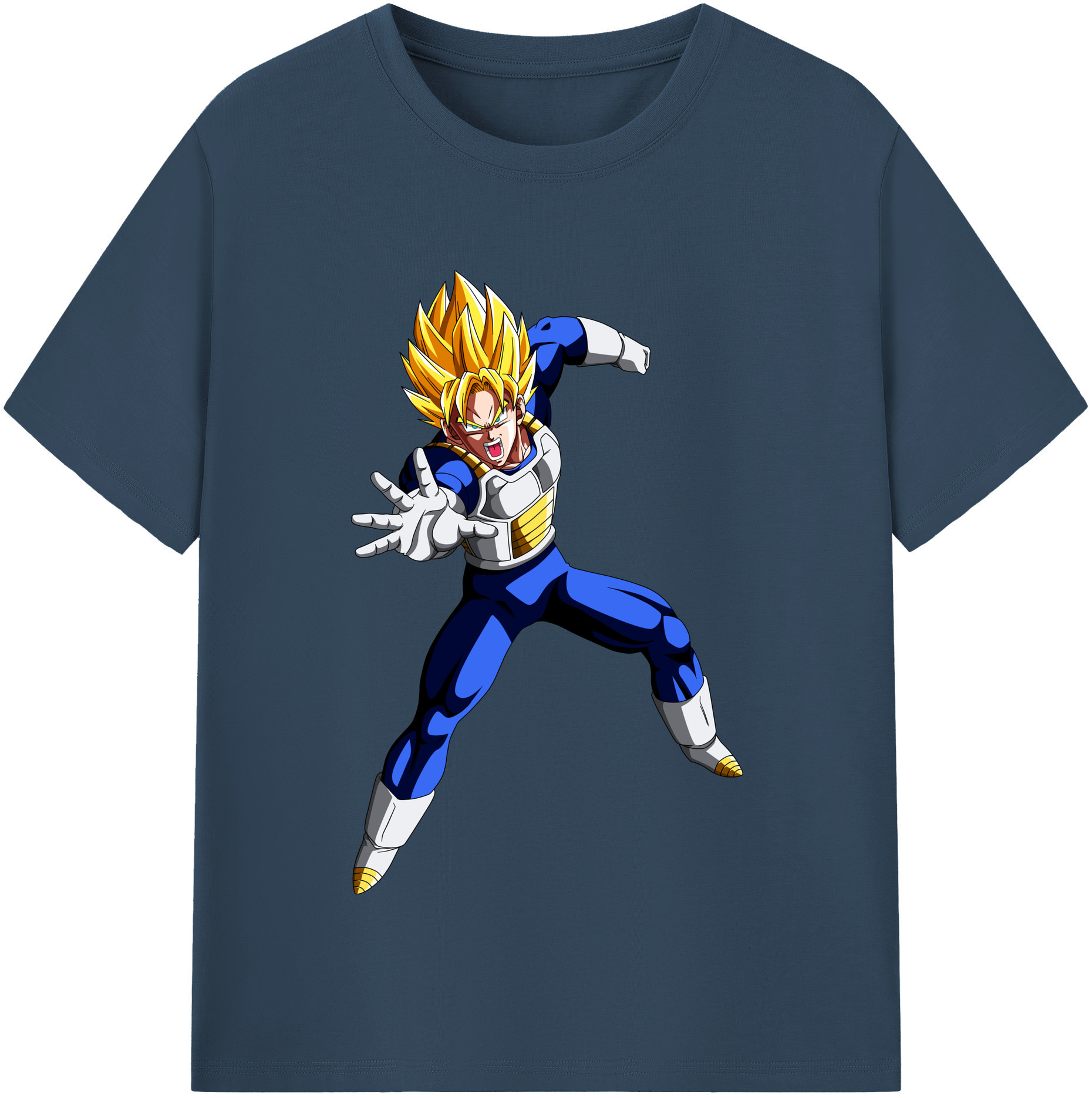 （画像用） ドラゴンボール ベジータ四世（Bejīta Yonsei）DRAGON BALL Vegeta IV レディースカジュアルプリントTシャツ（綿100％）