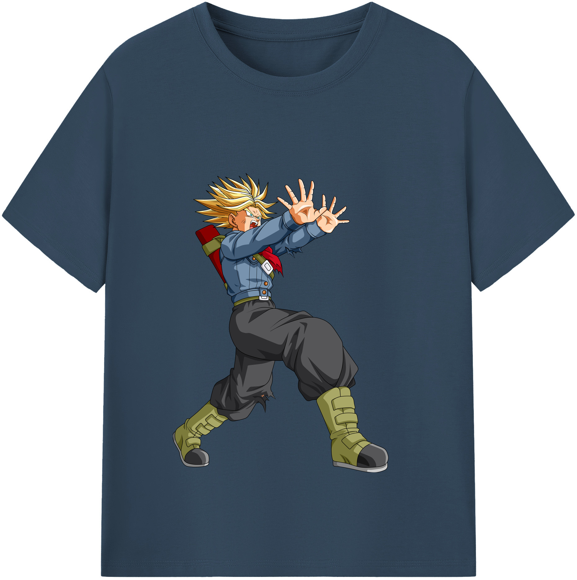 （画像用） ドラゴンボール トランクス（Torankusu）DRAGON BALL Trunks レディースカジュアルプリントTシャツ（綿100％）