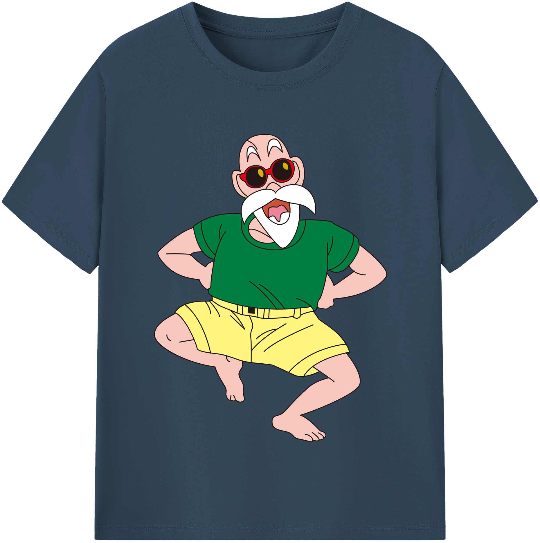 （画像用） ドラゴンボール 亀仙人（かめせんにん） DRAGON BALL Master Roshi Kame Sennin レディースカジュアルプリントTシャツ（綿100％）