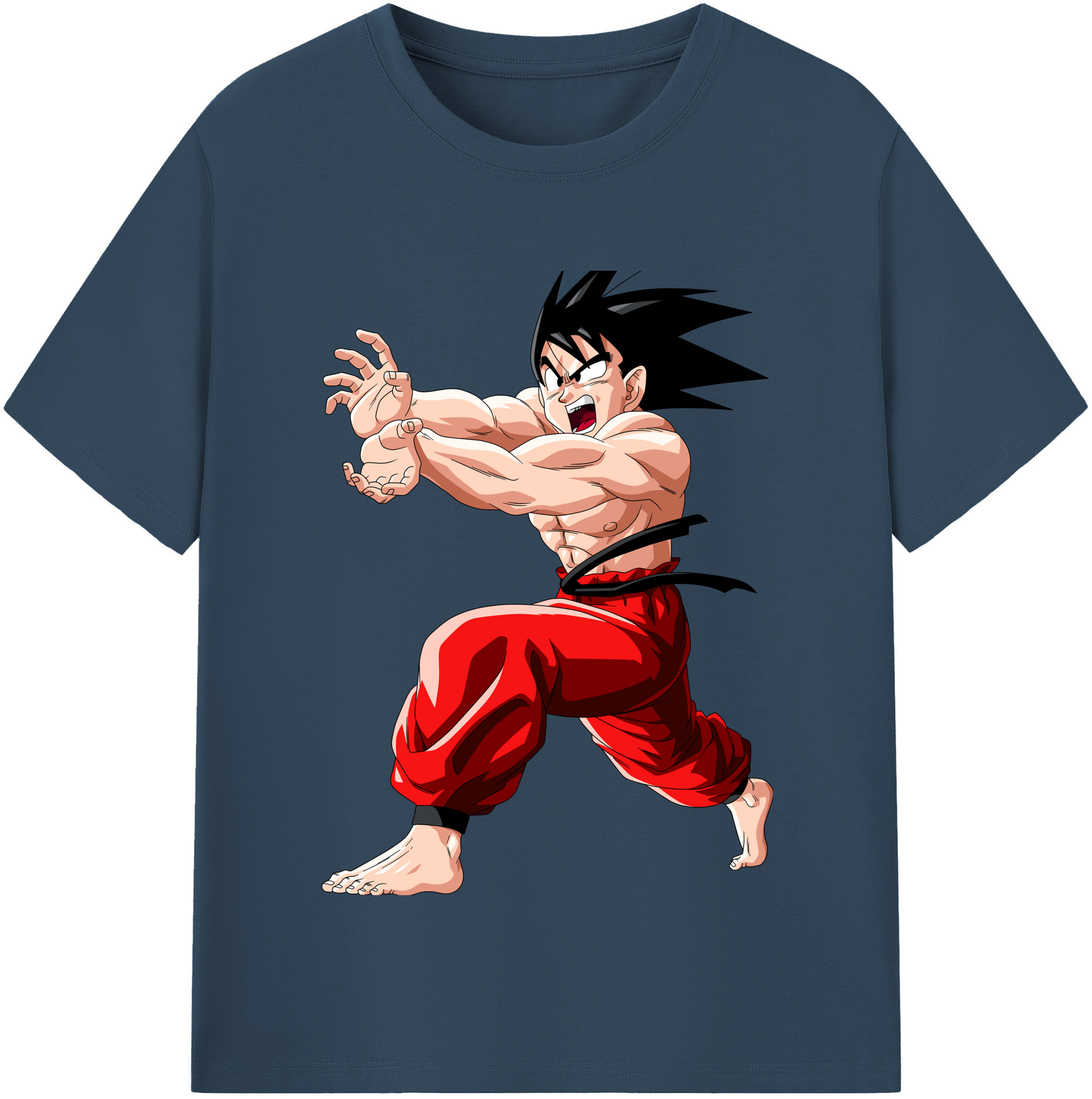 （画像用） ドラゴンボール 孫悟空（そん ごくう）Son Goku カカロット DRAGON BALL Kakarotto レディースカジュアルプリントTシャツ（綿100％）