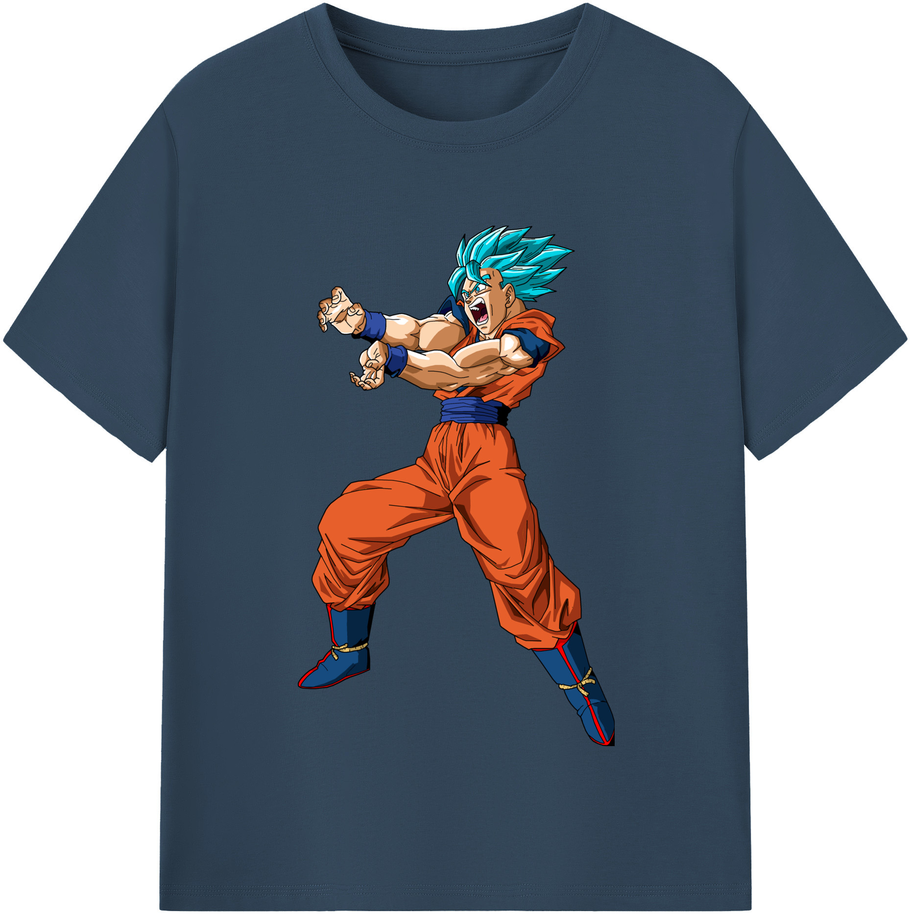 （画像用） ドラゴンボール 孫悟空（そん ごくう）Son Goku カカロット DRAGON BALL Kakarotto レディースカジュアルプリントTシャツ（綿100％）