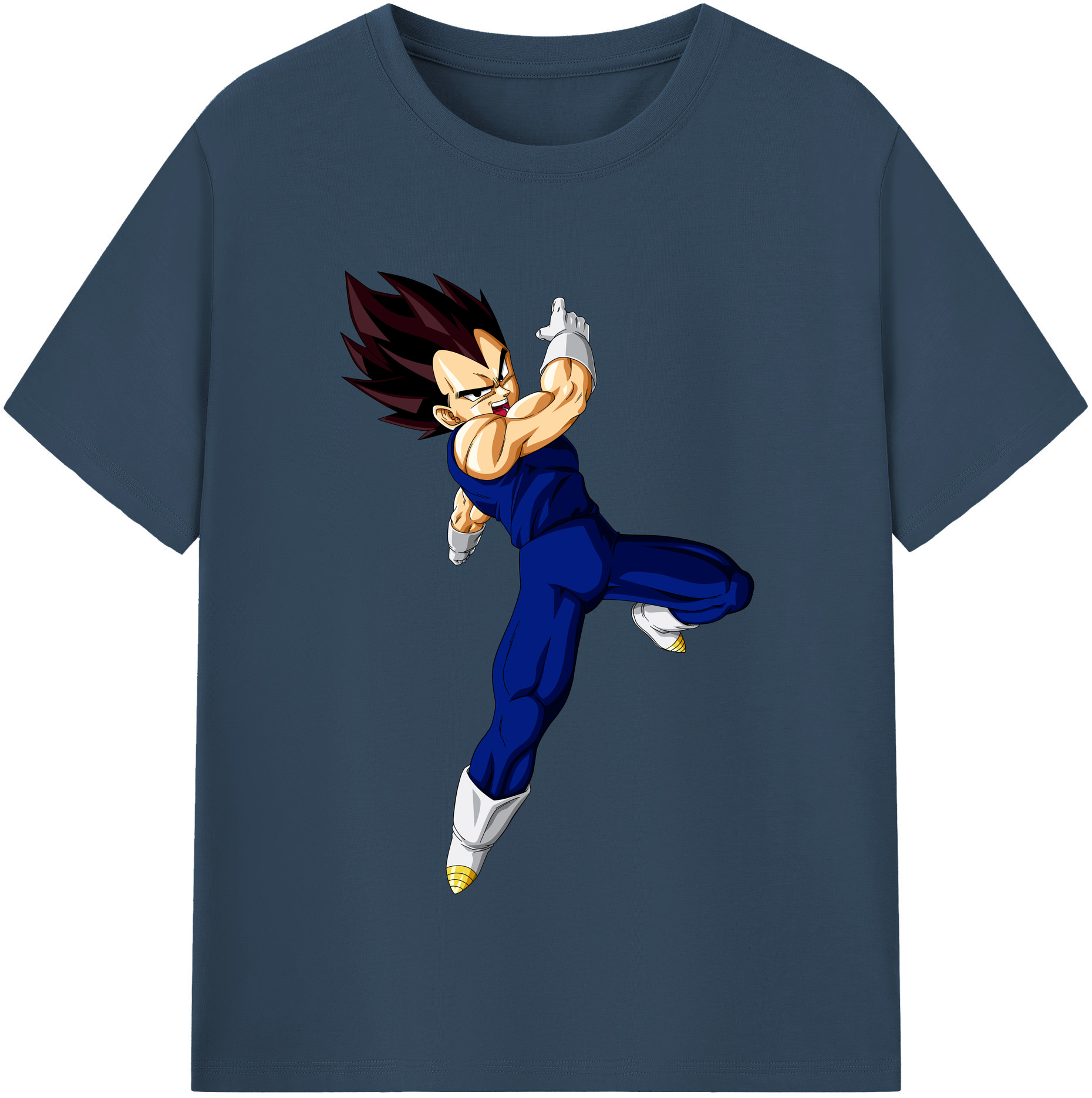 （画像用） ドラゴンボール ベジータ四世（Bejīta Yonsei）DRAGON BALL Vegeta IV レディースカジュアルプリントTシャツ（綿100％）