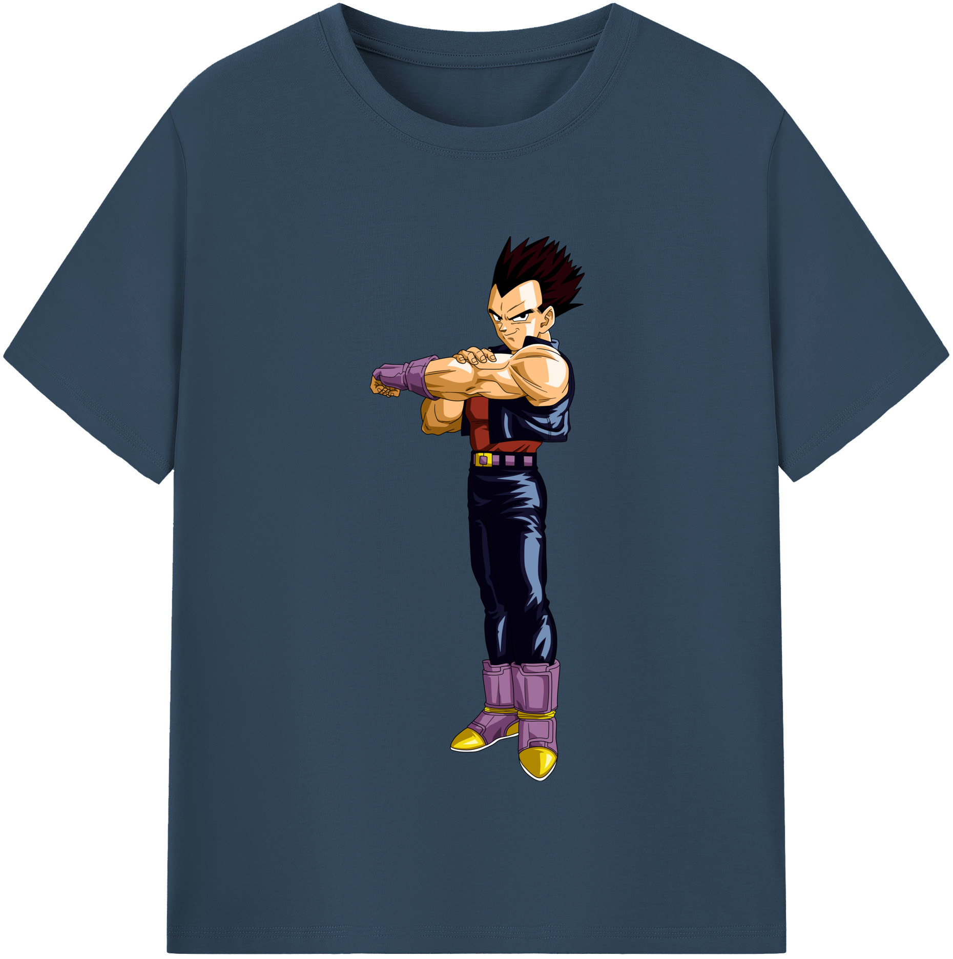 （画像用） ドラゴンボール ベジータ四世（Bejīta Yonsei）DRAGON BALL Vegeta IV レディースカジュアルプリントTシャツ（綿100％）