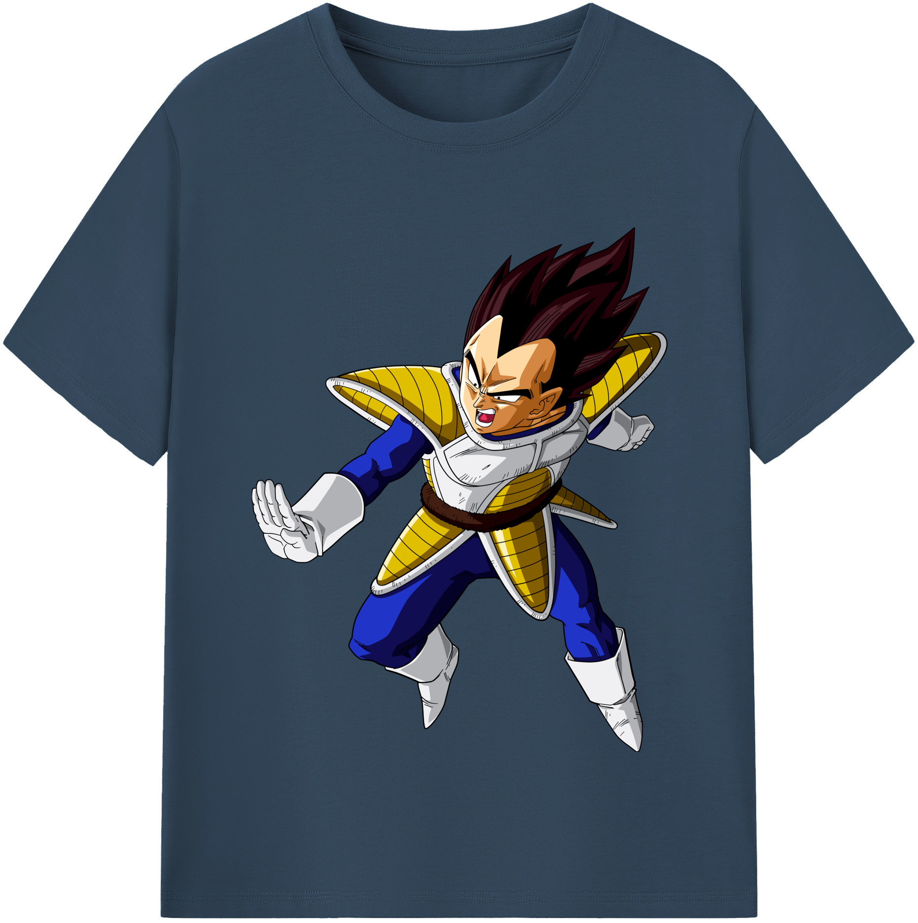 （画像用） ドラゴンボール ベジータ四世（Bejīta Yonsei）DRAGON BALL Vegeta IV レディースカジュアルプリントTシャツ（綿100％）