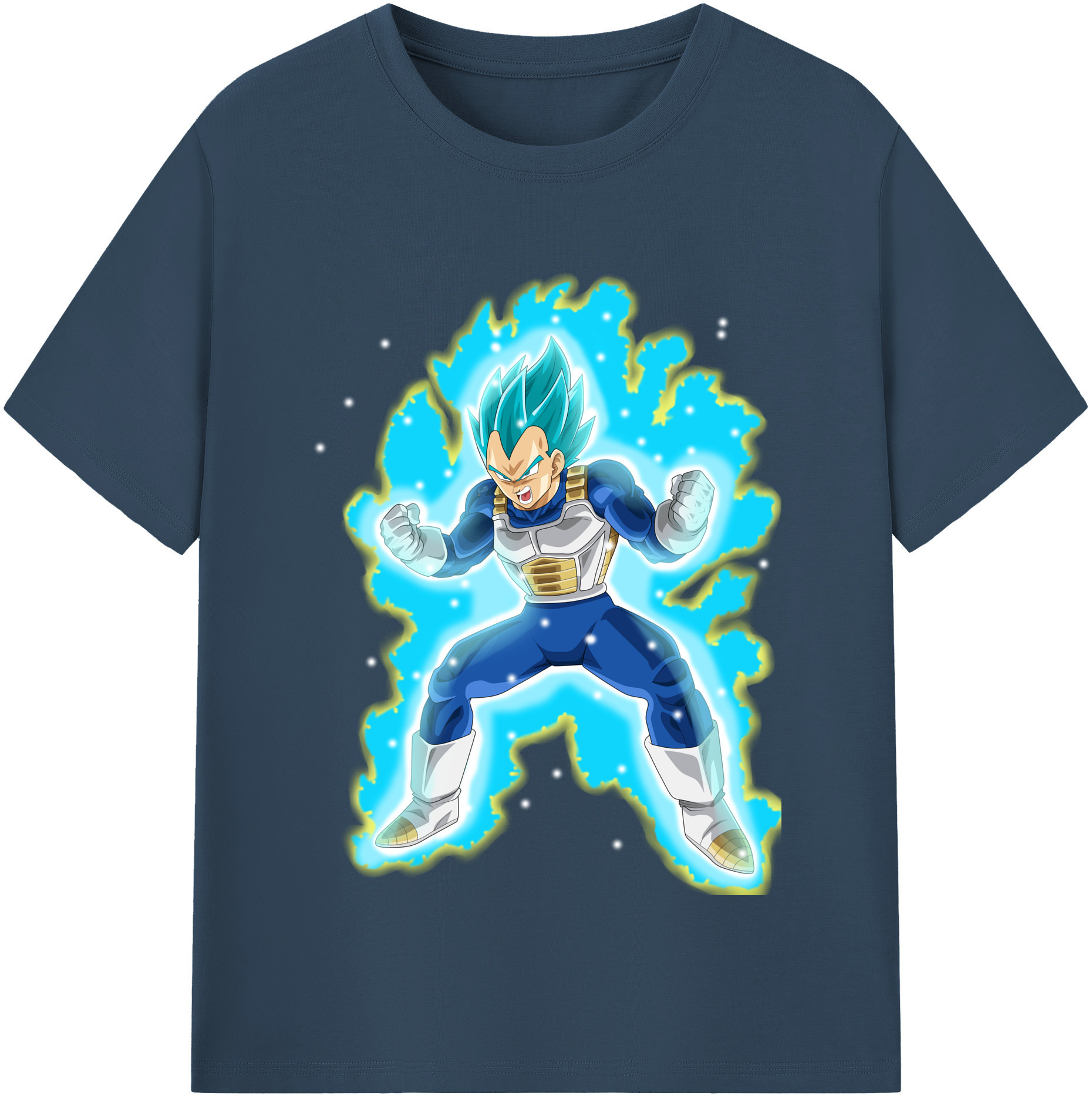 （画像用） ドラゴンボール ベジータ四世（Bejīta Yonsei）DRAGON BALL Vegeta IV レディースカジュアルプリントTシャツ（綿100％）