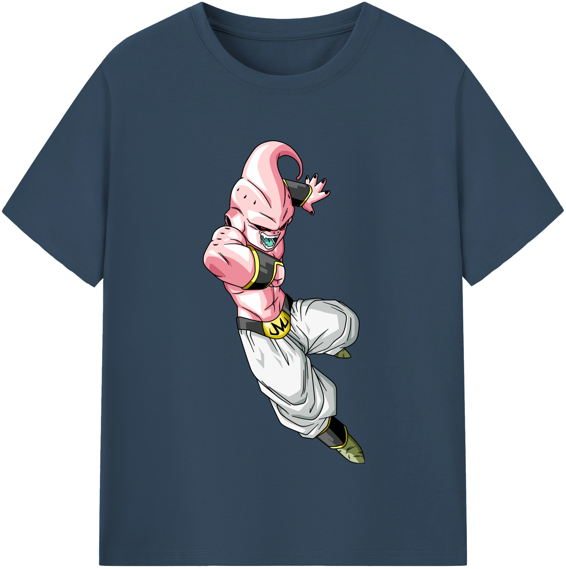 （画像用） ドラゴンボール 魔人ブウ DRAGON BALL Majin Buu レディースカジュアルプリントTシャツ（綿100％）