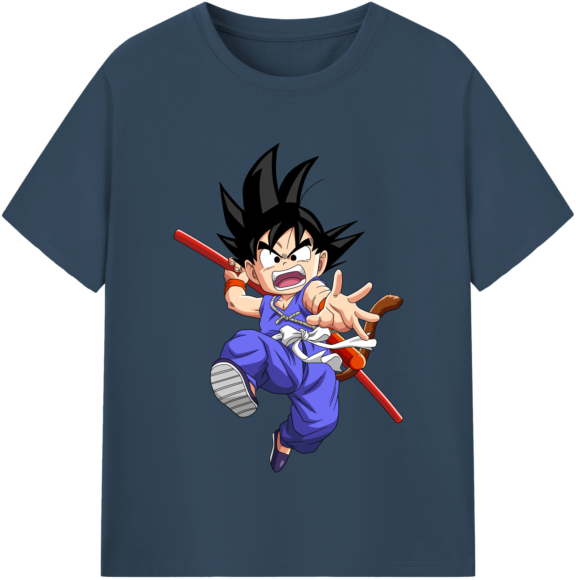 （画像用） ドラゴンボール 孫悟空（そん ごくう）Son Goku カカロット DRAGON BALL Kakarotto レディースカジュアルプリントTシャツ（綿100％）
