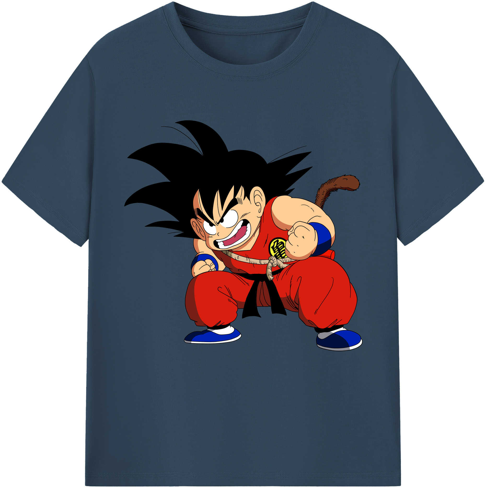 （画像用） ドラゴンボール 孫悟空（そん ごくう）Son Goku カカロット DRAGON BALL Kakarotto レディースカジュアルプリントTシャツ（綿100％）