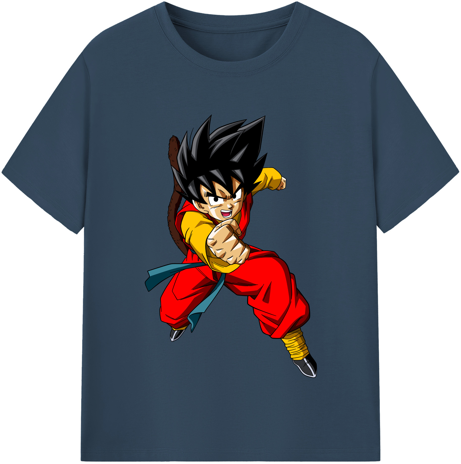 （画像用） ドラゴンボール 孫悟空（そん ごくう）Son Goku カカロット DRAGON BALL Kakarotto レディースカジュアルプリントTシャツ（綿100％）