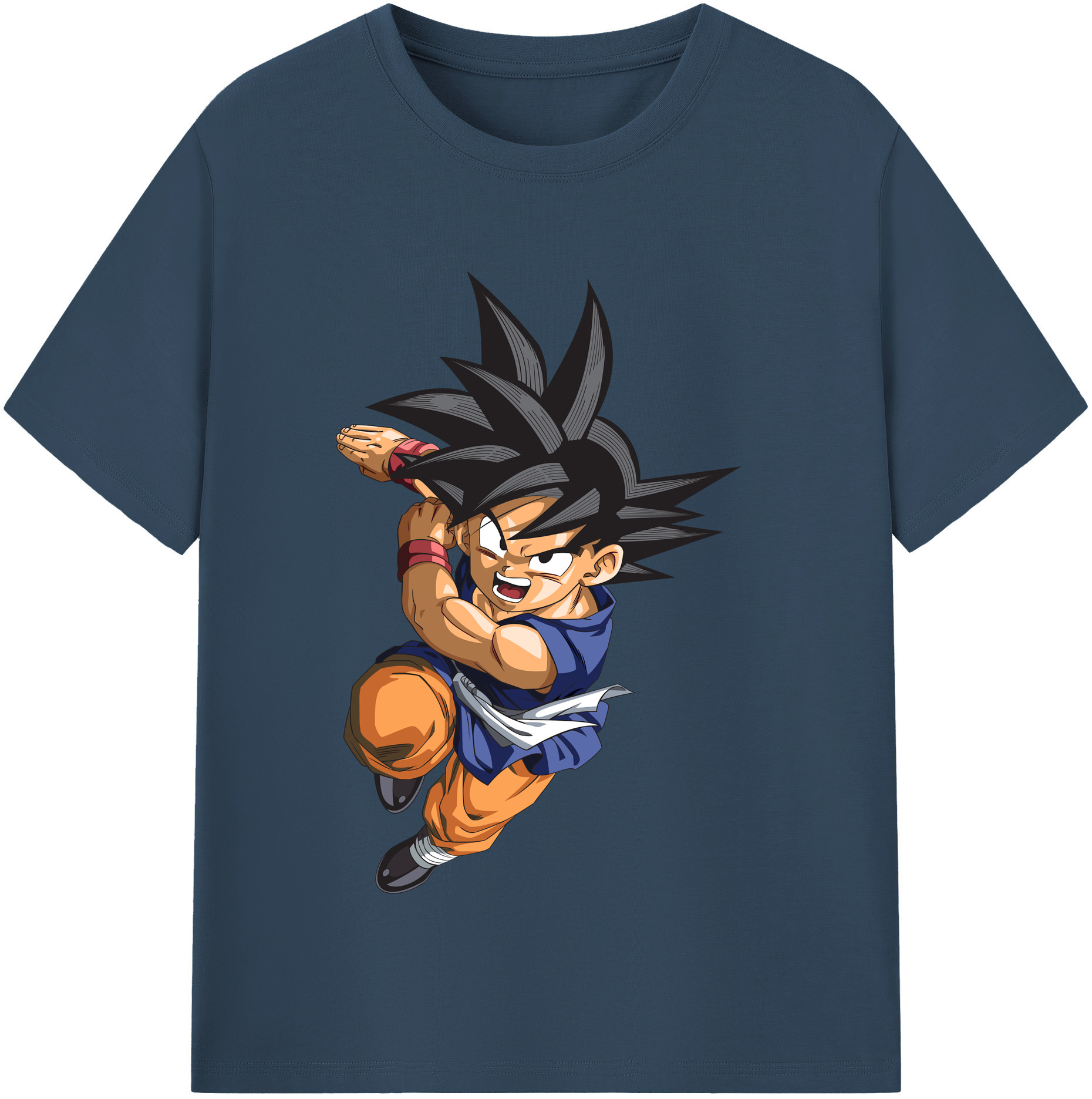 （画像用） ドラゴンボール 孫悟空（そん ごくう）Son Goku カカロット DRAGON BALL Kakarotto レディースカジュアルプリントTシャツ（綿100％）