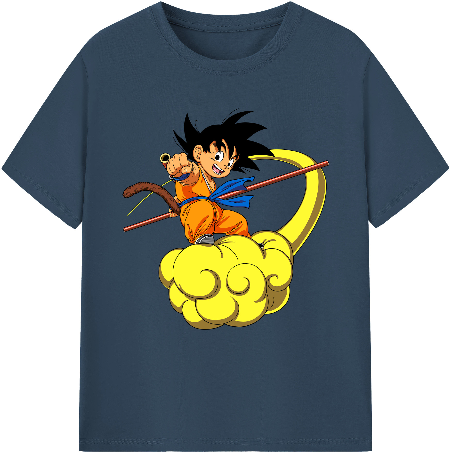 （画像用） ドラゴンボール 孫悟空（そん ごくう）Son Goku カカロット DRAGON BALL Kakarotto レディースカジュアルプリントTシャツ（綿100％）