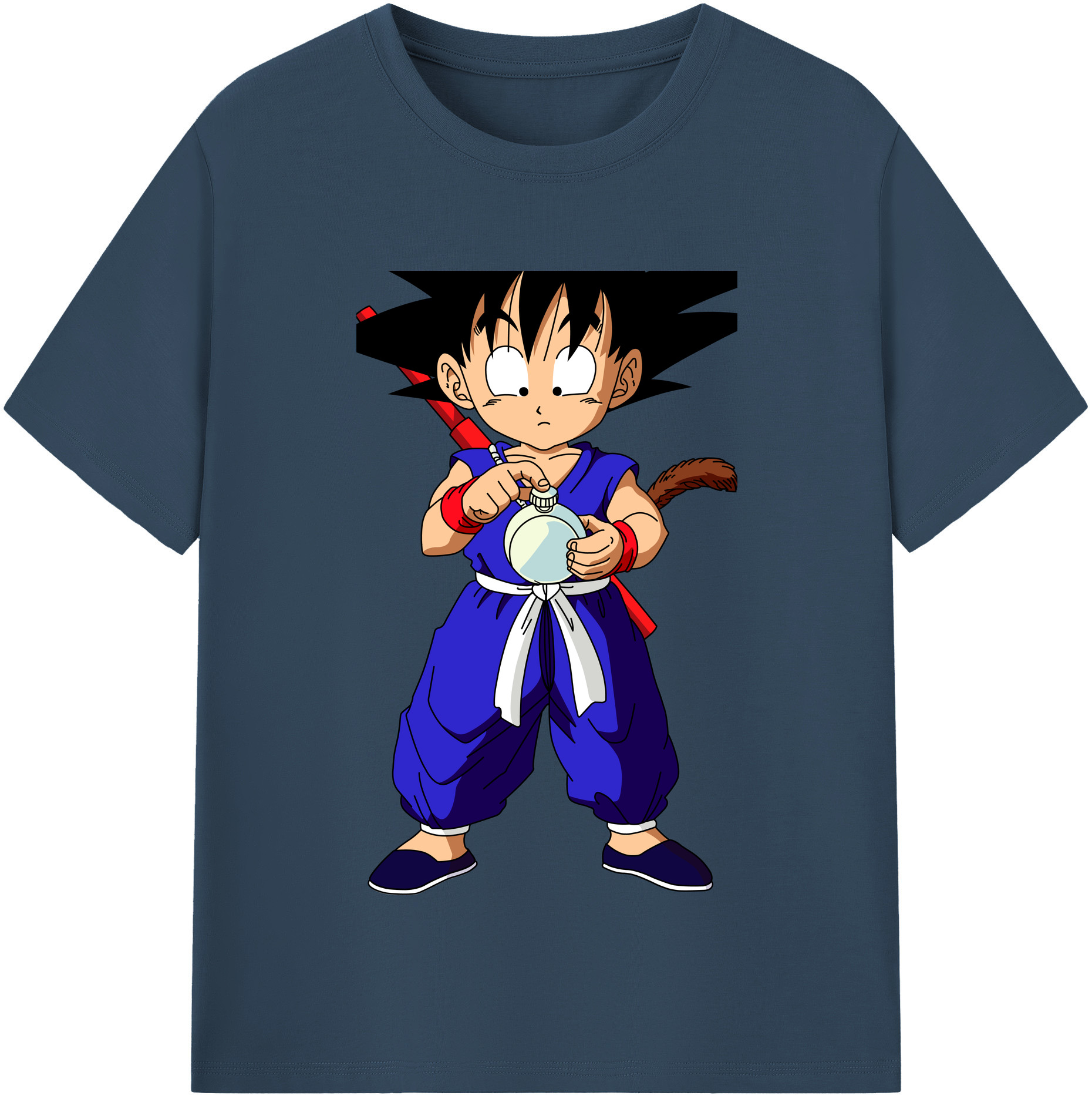 （画像用） ドラゴンボール 孫悟空（そん ごくう）Son Goku カカロット DRAGON BALL Kakarotto レディースカジュアルプリントTシャツ（綿100％）