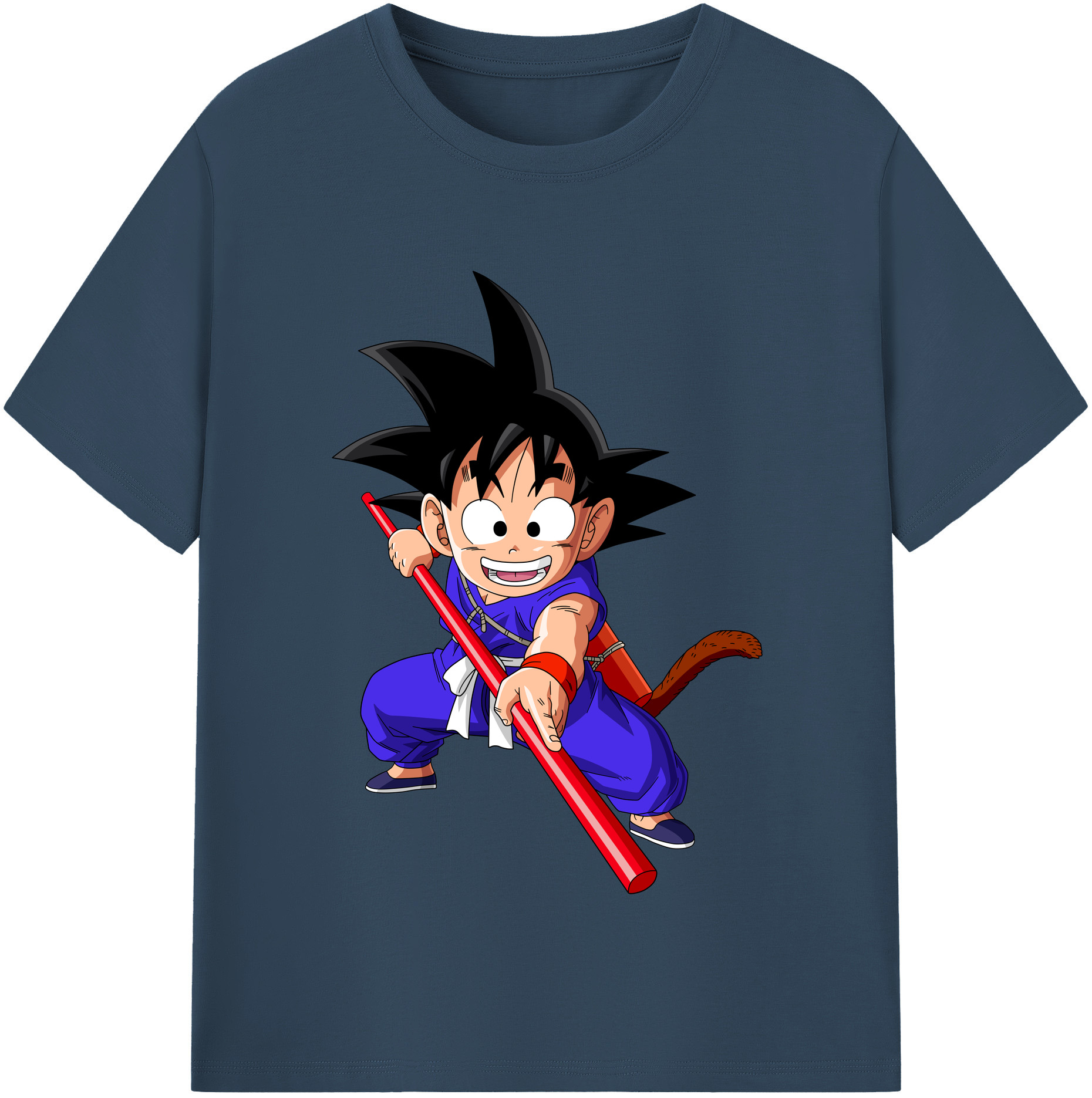 （画像用） ドラゴンボール 孫悟空（そん ごくう）Son Goku カカロット DRAGON BALL Kakarotto レディースカジュアルプリントTシャツ（綿100％）