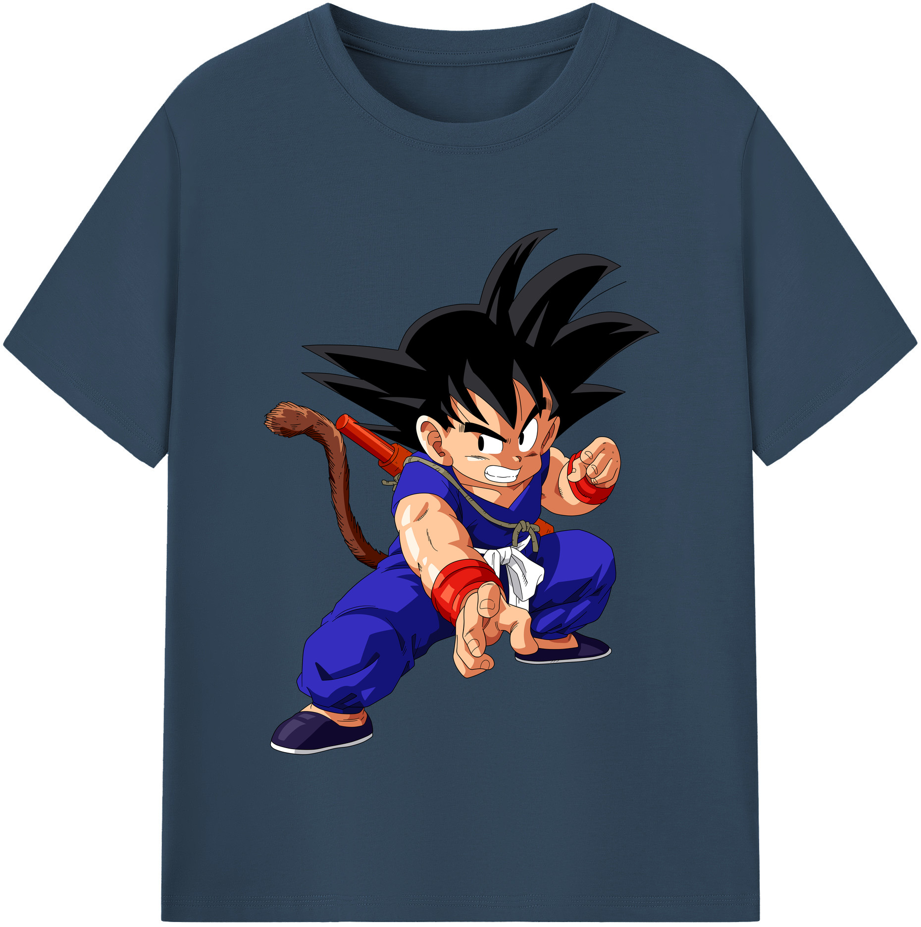 （画像用） ドラゴンボール 孫悟空（そん ごくう）Son Goku カカロット DRAGON BALL Kakarotto レディースカジュアルプリントTシャツ（綿100％）