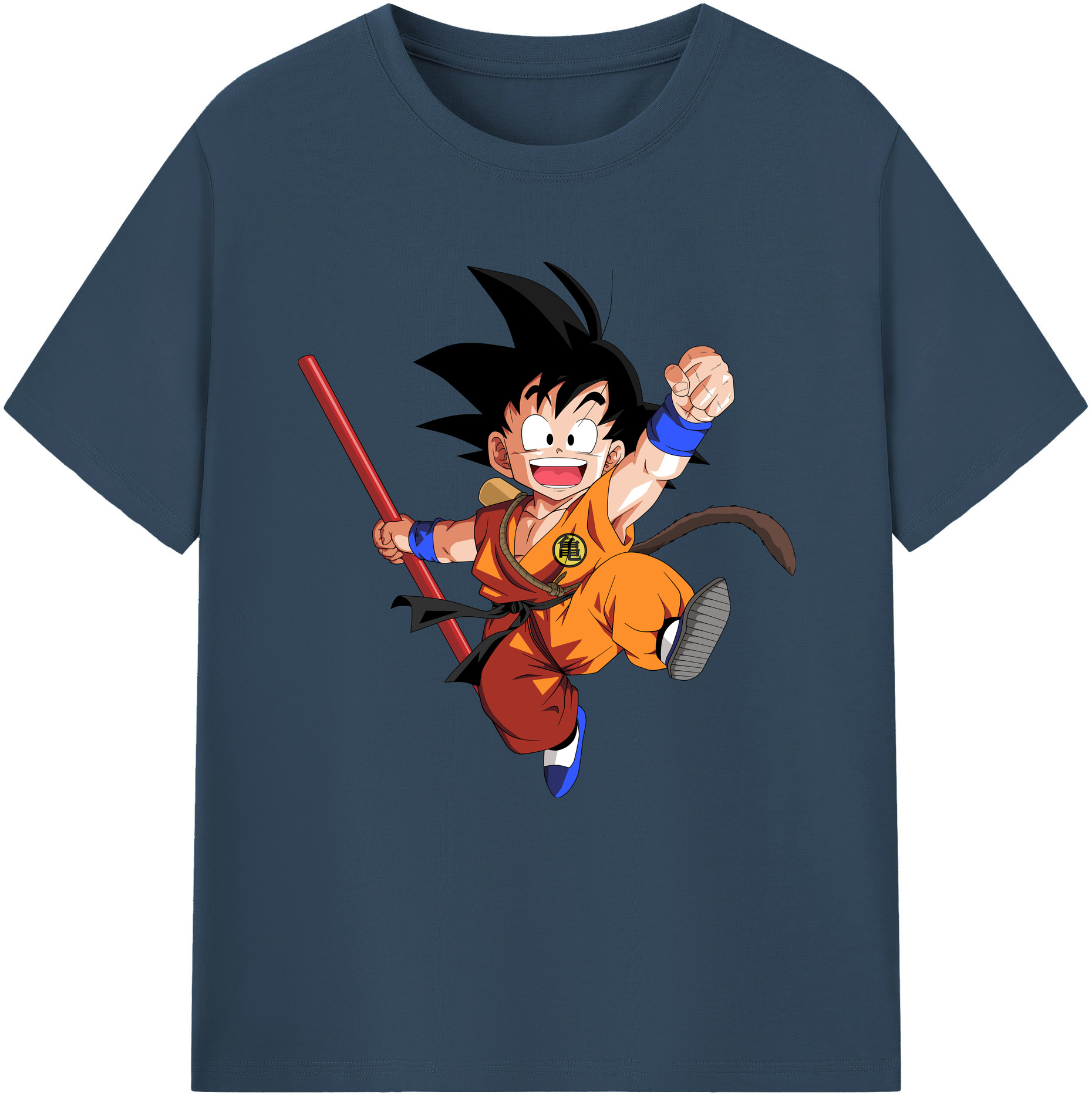 （画像用） ドラゴンボール 孫悟空（そん ごくう）Son Goku カカロット DRAGON BALL Kakarotto レディースカジュアルプリントTシャツ（綿100％）