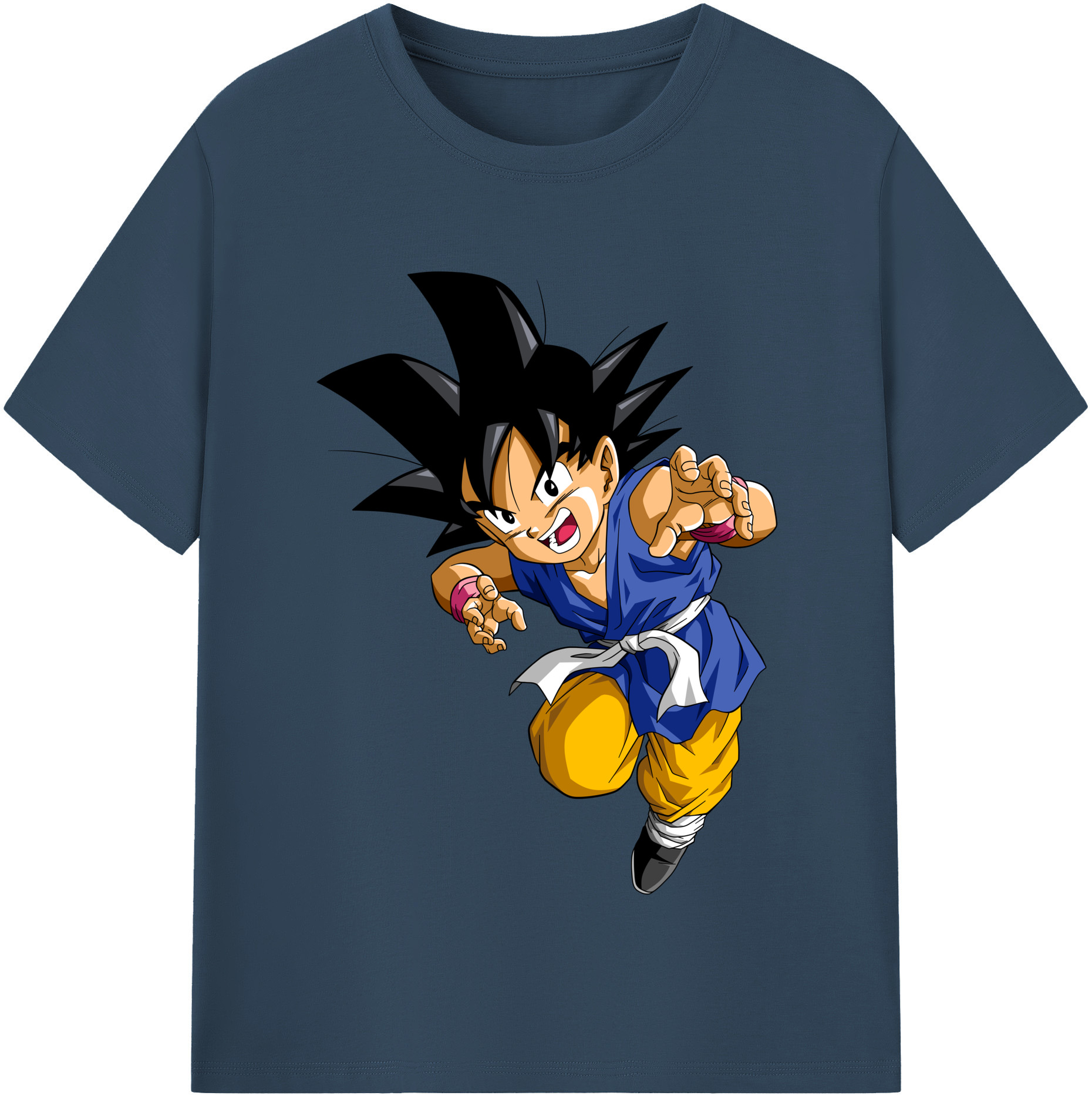 （画像用） ドラゴンボール 孫悟空（そん ごくう）Son Goku カカロット DRAGON BALL Kakarotto レディースカジュアルプリントTシャツ（綿100％）