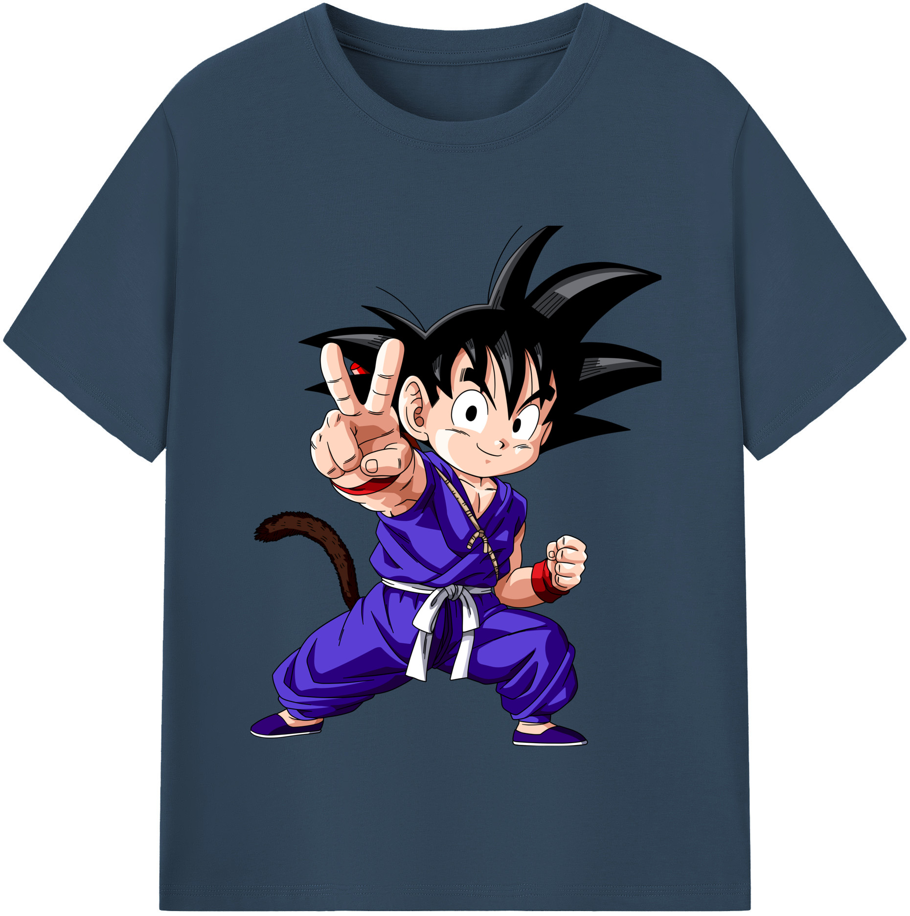 （画像用） ドラゴンボール 孫悟空（そん ごくう）Son Goku カカロット DRAGON BALL Kakarotto レディースカジュアルプリントTシャツ（綿100％）