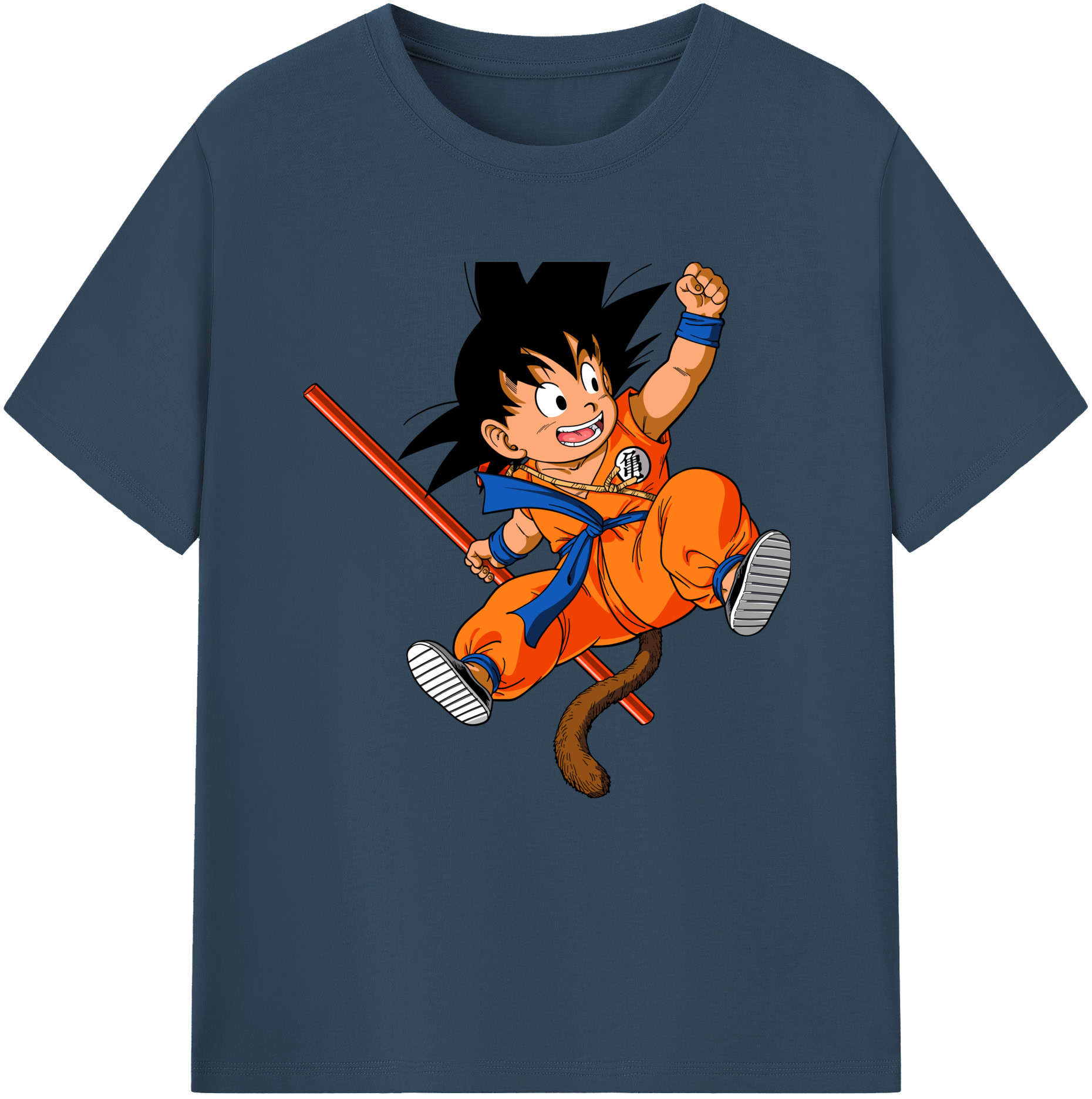 （画像用） ドラゴンボール 孫悟空（そん ごくう）Son Goku カカロット DRAGON BALL Kakarotto レディースカジュアルプリントTシャツ（綿100％）