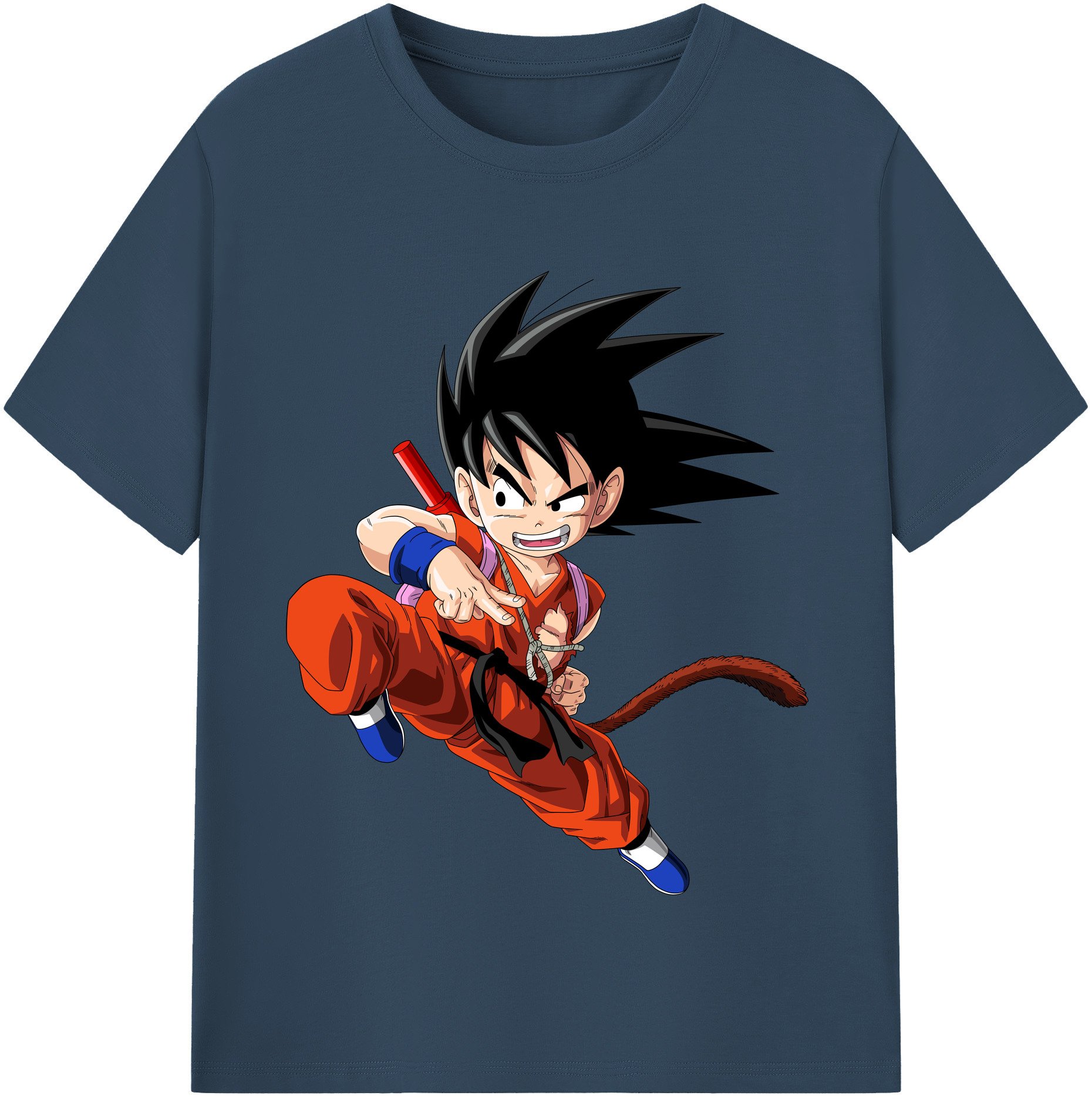 （画像用） ドラゴンボール 孫悟空（そん ごくう）Son Goku カカロット DRAGON BALL Kakarotto レディースカジュアルプリントTシャツ（綿100％）