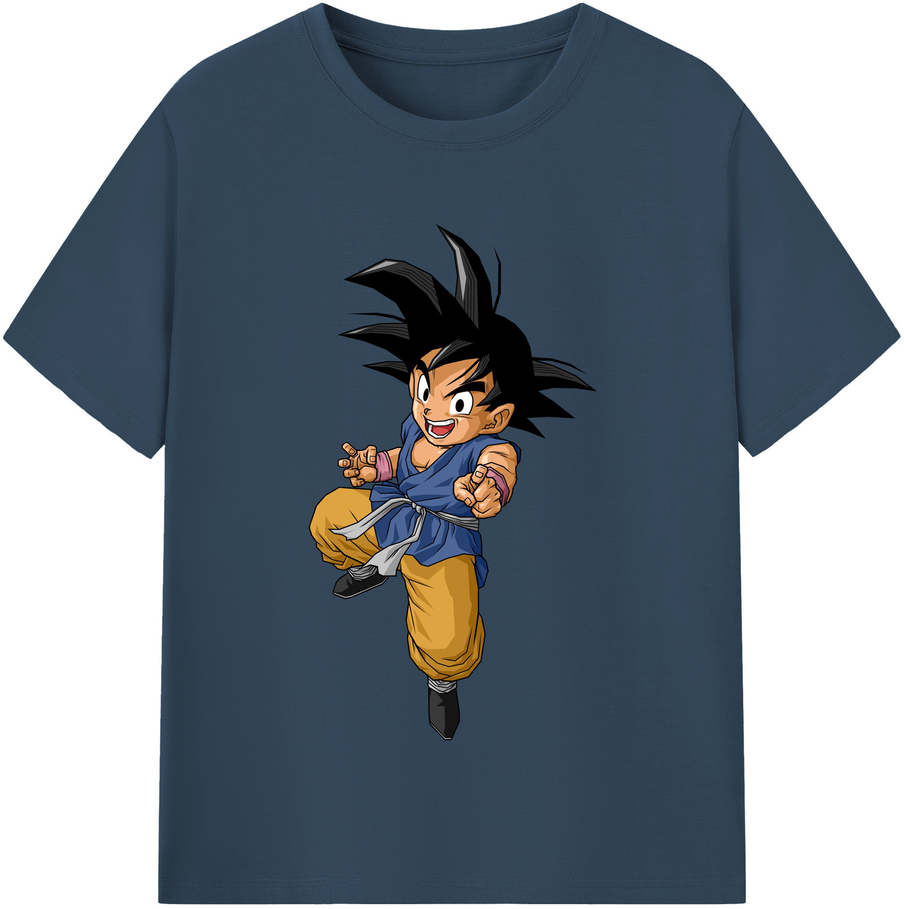 （画像用） ドラゴンボール 孫悟空（そん ごくう）Son Goku カカロット DRAGON BALL Kakarotto レディースカジュアルプリントTシャツ（綿100％）