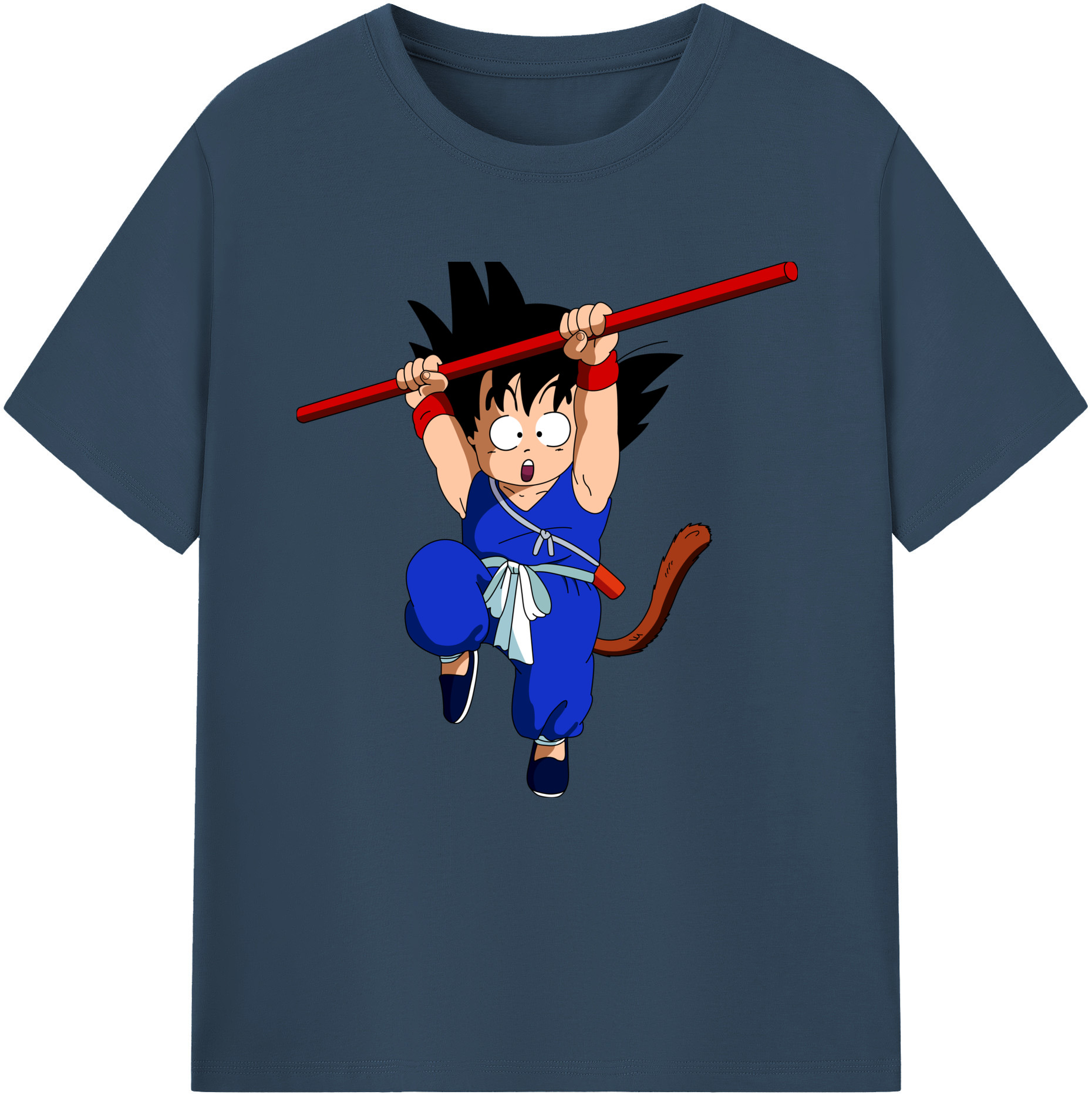 （画像用） ドラゴンボール 孫悟空（そん ごくう）Son Goku カカロット DRAGON BALL Kakarotto レディースカジュアルプリントTシャツ（綿100％）