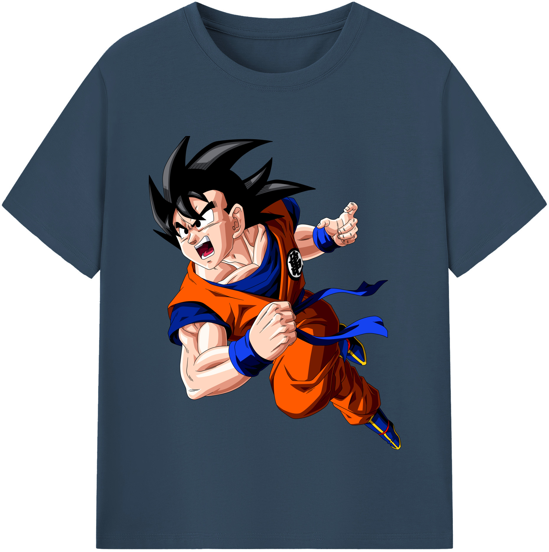（画像用） ドラゴンボール 孫悟空（そん ごくう）Son Goku カカロット DRAGON BALL Kakarotto レディースカジュアルプリントTシャツ（綿100％）