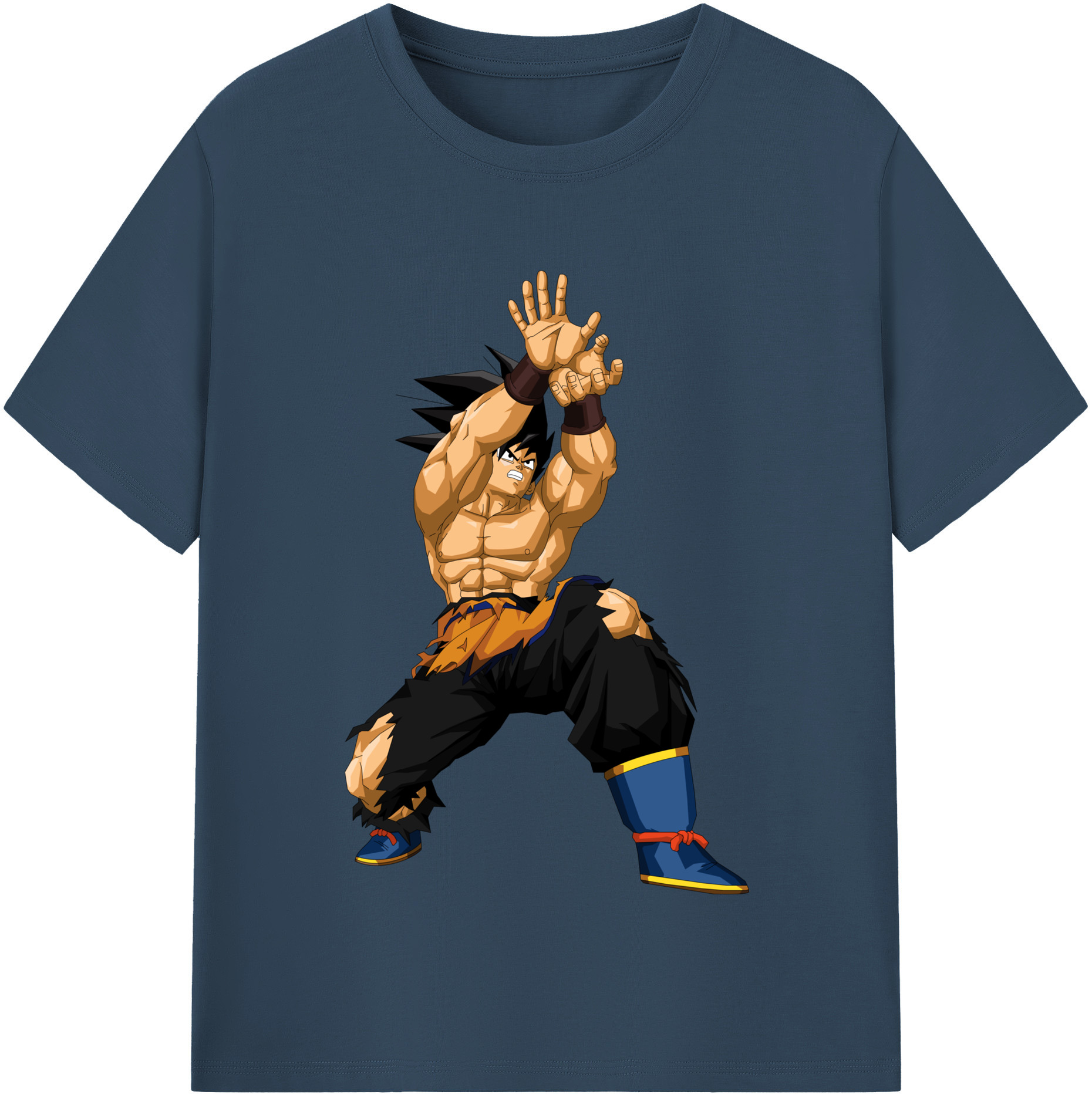 （画像用） ドラゴンボール 孫悟空（そん ごくう）Son Goku カカロット DRAGON BALL Kakarotto レディースカジュアルプリントTシャツ（綿100％）