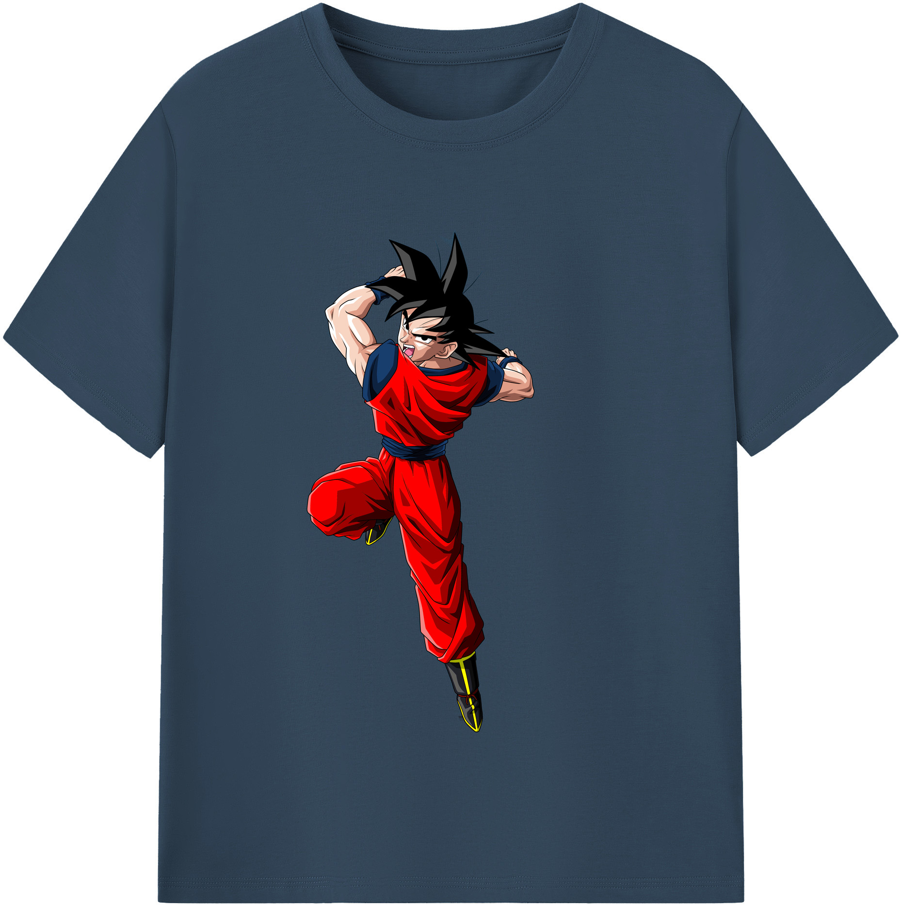 （画像用） ドラゴンボール 孫悟空（そん ごくう）Son Goku カカロット DRAGON BALL Kakarotto レディースカジュアルプリントTシャツ（綿100％）