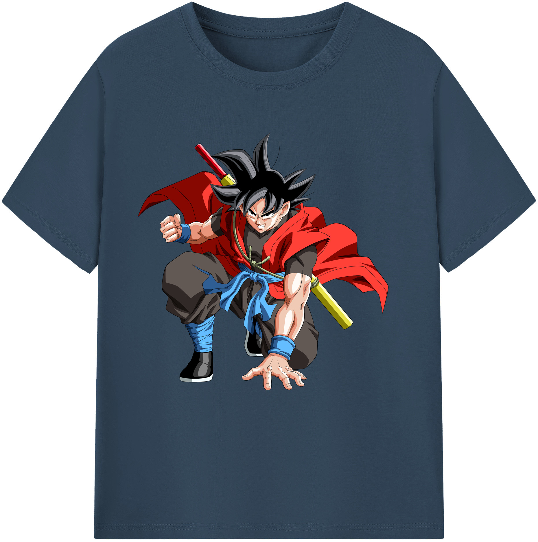 （画像用） ドラゴンボール 孫悟空（そん ごくう）Son Goku カカロット DRAGON BALL Kakarotto レディースカジュアルプリントTシャツ（綿100％）