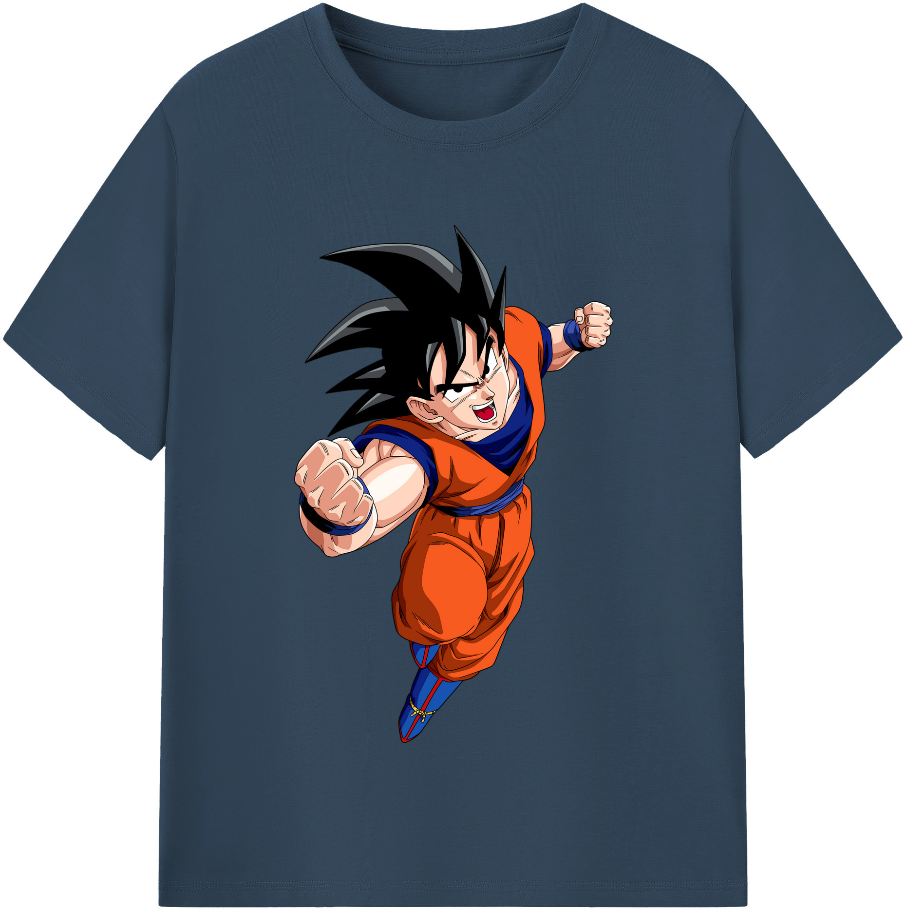 （画像用） ドラゴンボール 孫悟空（そん ごくう）Son Goku カカロット DRAGON BALL Kakarotto レディースカジュアルプリントTシャツ（綿100％）