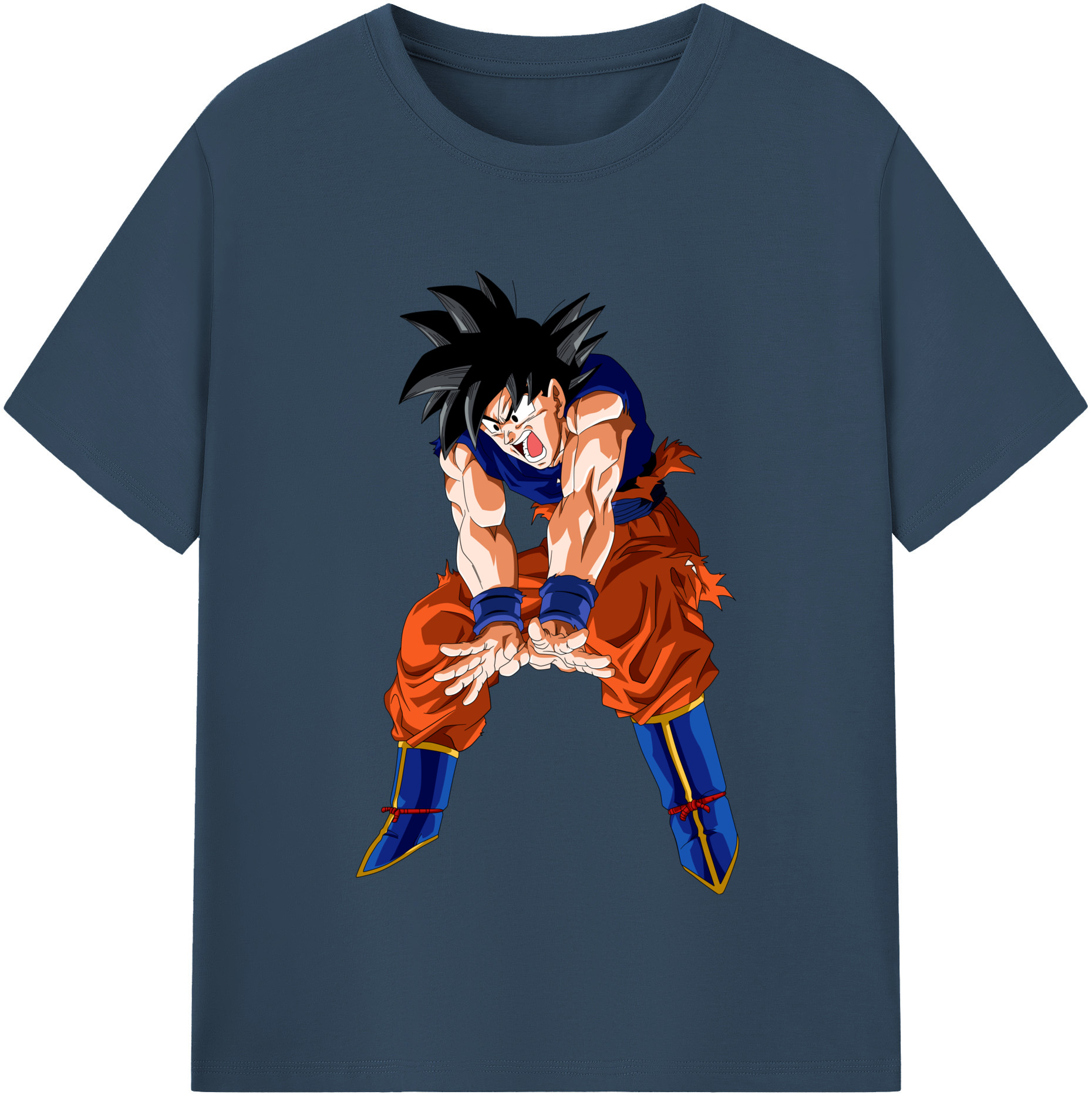 （画像用） ドラゴンボール 孫悟空（そん ごくう）Son Goku カカロット DRAGON BALL Kakarotto レディースカジュアルプリントTシャツ（綿100％）