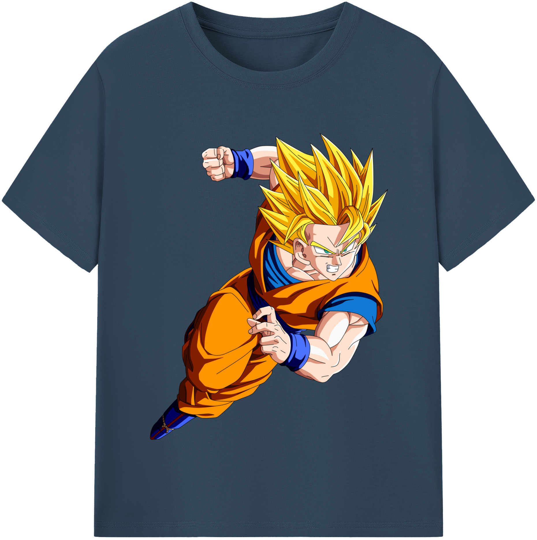 （画像用） ドラゴンボール 孫悟空（そん ごくう）Son Goku カカロット DRAGON BALL Kakarotto レディースカジュアルプリントTシャツ（綿100％）