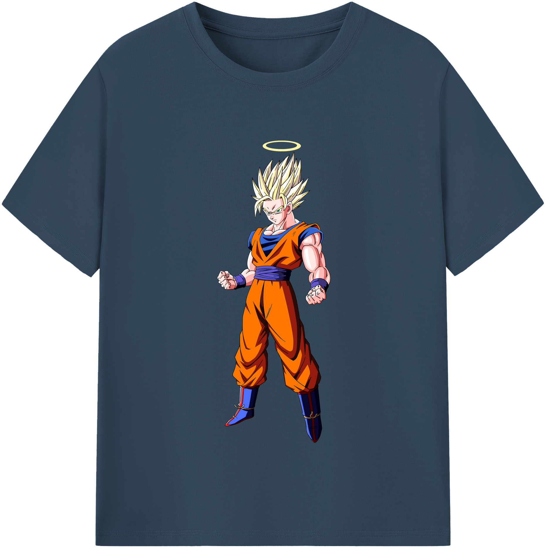（画像用） ドラゴンボール 孫悟空（そん ごくう）Son Goku カカロット DRAGON BALL Kakarotto レディースカジュアルプリントTシャツ（綿100％）