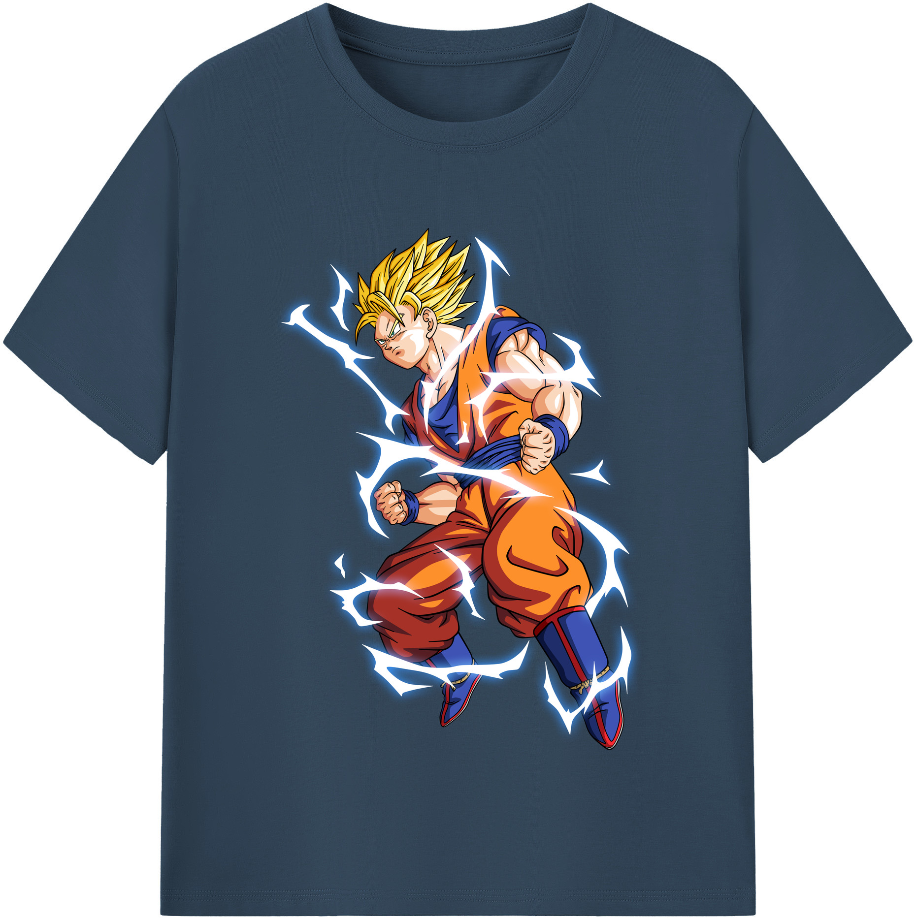 （画像用） ドラゴンボール 孫悟空（そん ごくう）Son Goku カカロット DRAGON BALL Kakarotto レディースカジュアルプリントTシャツ（綿100％）