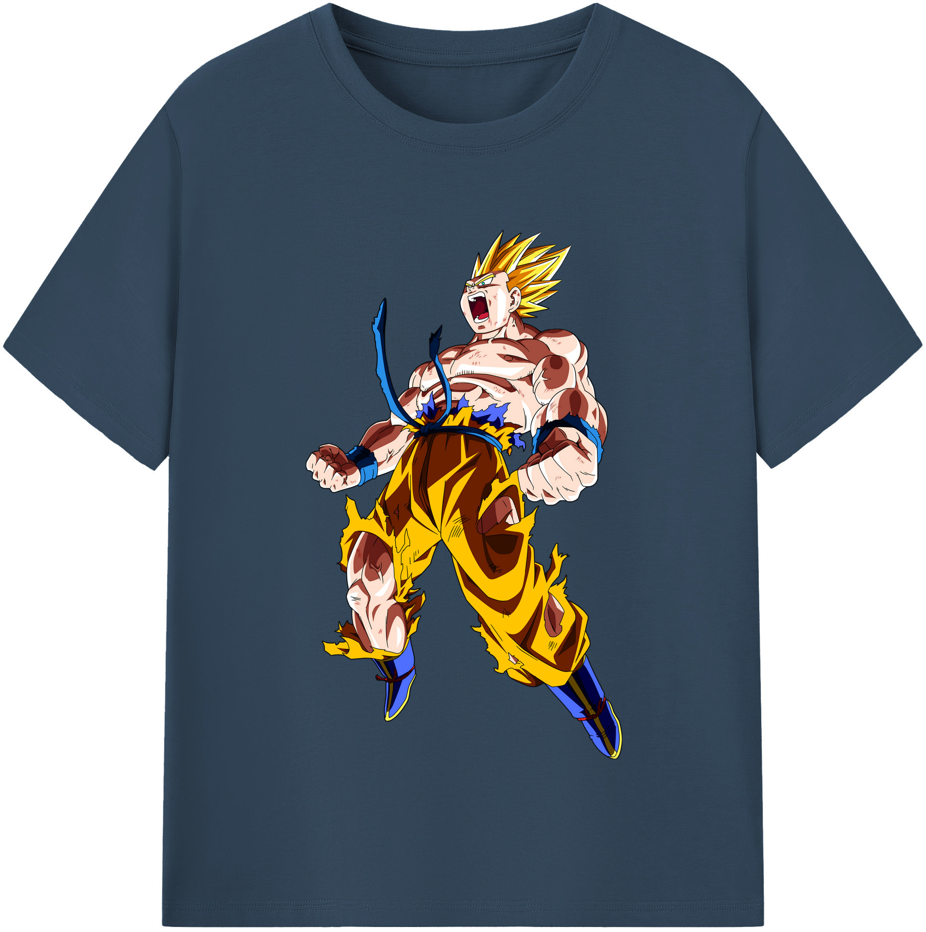 （画像用） ドラゴンボール 孫悟空（そん ごくう）Son Goku カカロット DRAGON BALL Kakarotto レディースカジュアルプリントTシャツ（綿100％）