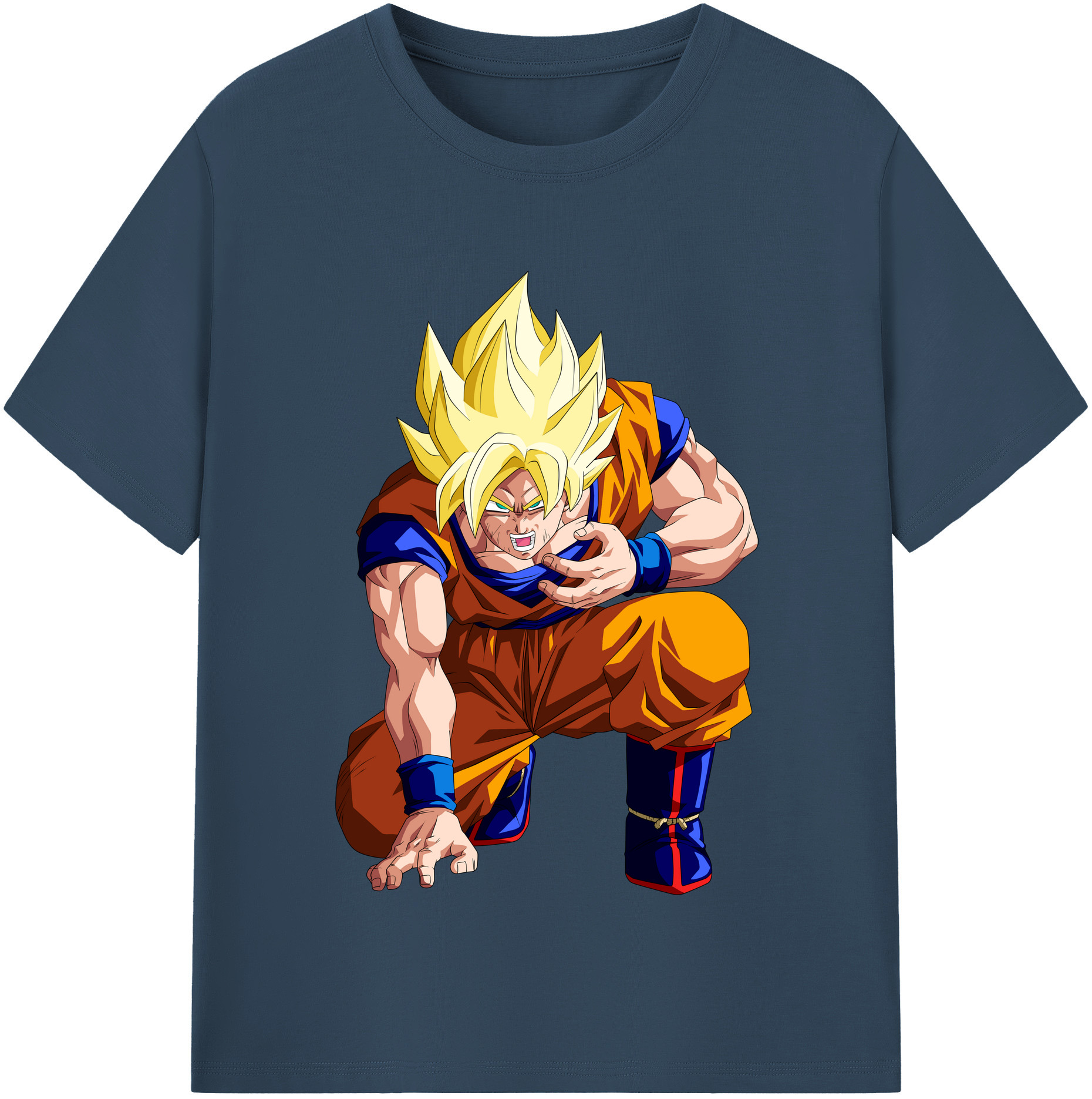 （画像用） ドラゴンボール 孫悟空（そん ごくう）Son Goku カカロット DRAGON BALL Kakarotto レディースカジュアルプリントTシャツ（綿100％）