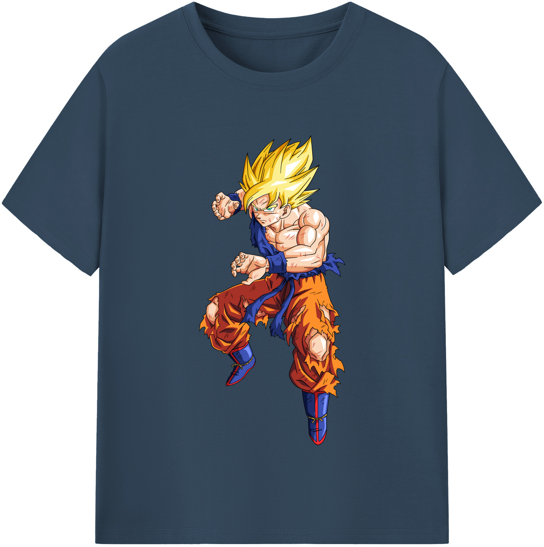 （画像用） ドラゴンボール 孫悟空（そん ごくう）Son Goku カカロット DRAGON BALL Kakarotto レディースカジュアルプリントTシャツ（綿100％）