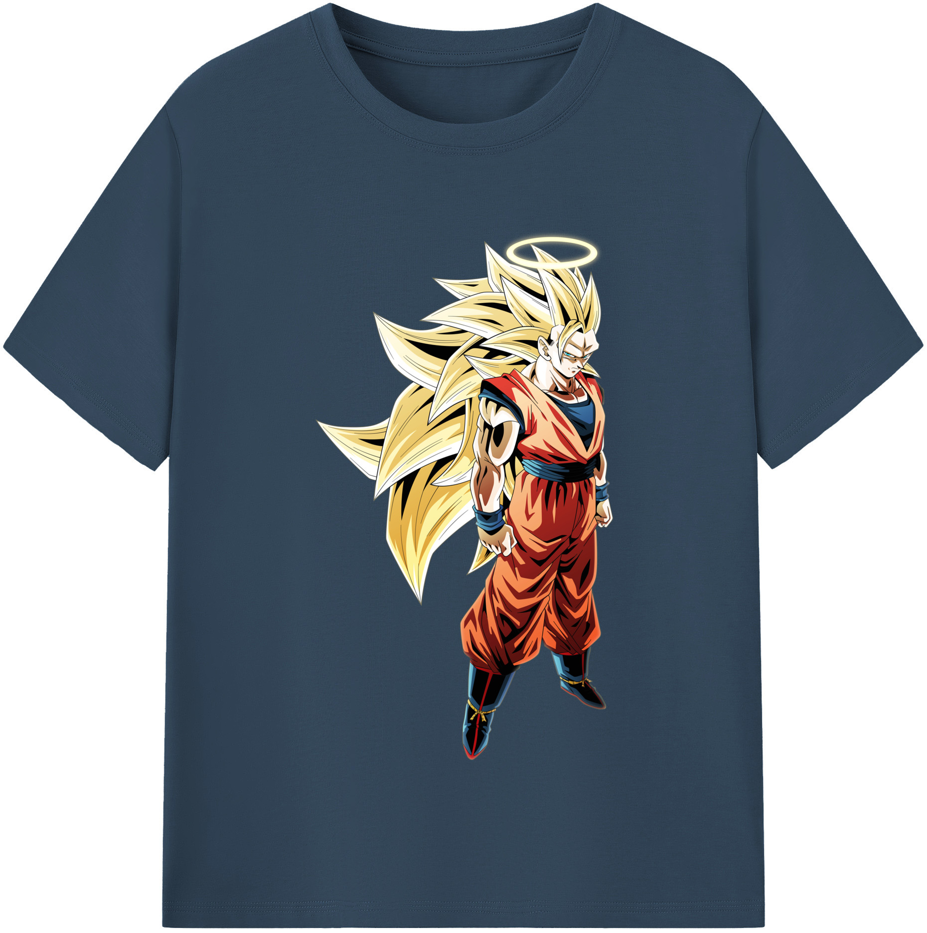 （画像用） ドラゴンボール 孫悟空（そん ごくう）Son Goku カカロット DRAGON BALL Kakarotto レディースカジュアルプリントTシャツ（綿100％）