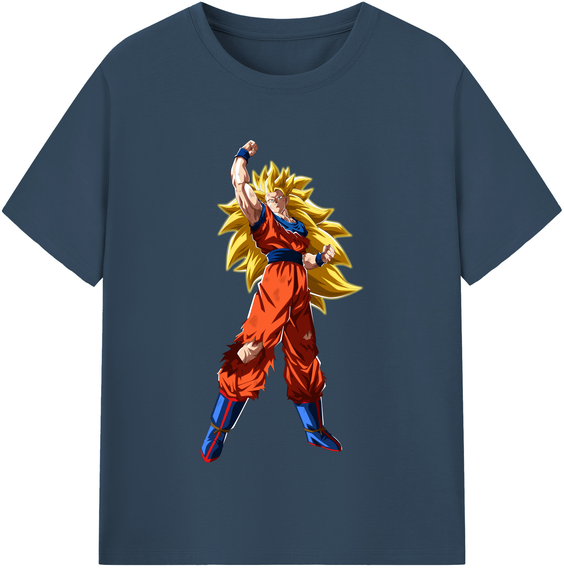 （画像用） ドラゴンボール 孫悟空（そん ごくう）Son Goku カカロット DRAGON BALL Kakarotto レディースカジュアルプリントTシャツ（綿100％）